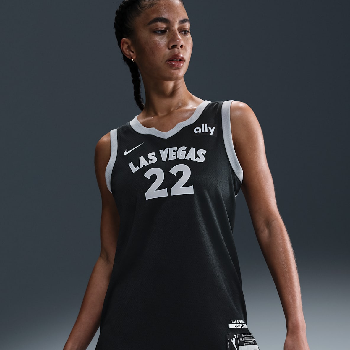 A'ja Wilson Las Vegas Aces Nike Dri-FIT WNBA Victory Jersey