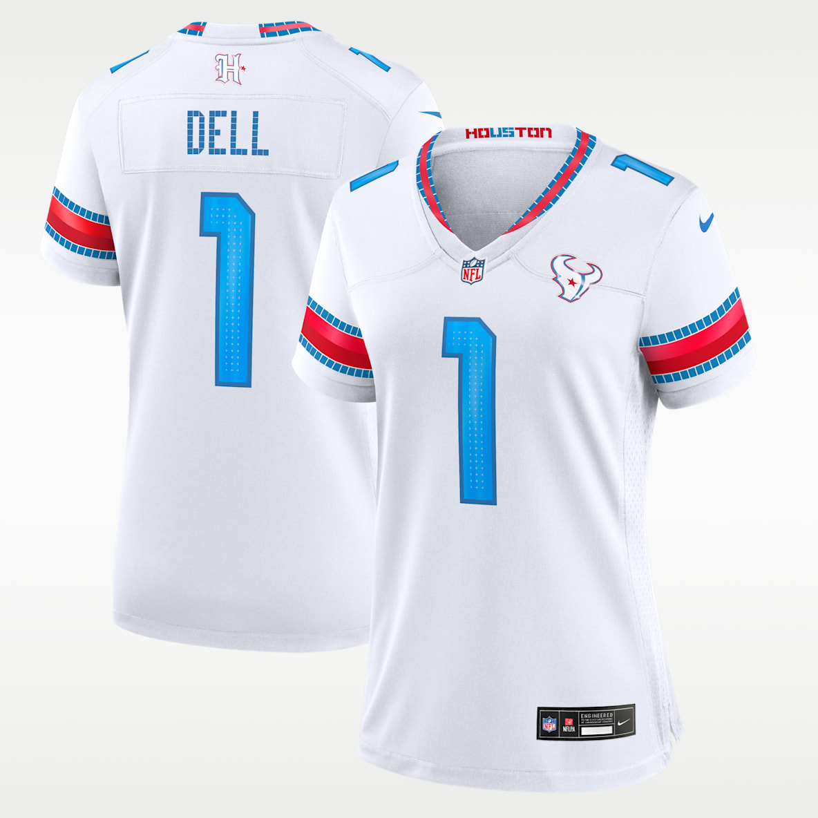 Tank Dell Houston Texans Rivalries Collection Women's Nike NFL Game Jersey