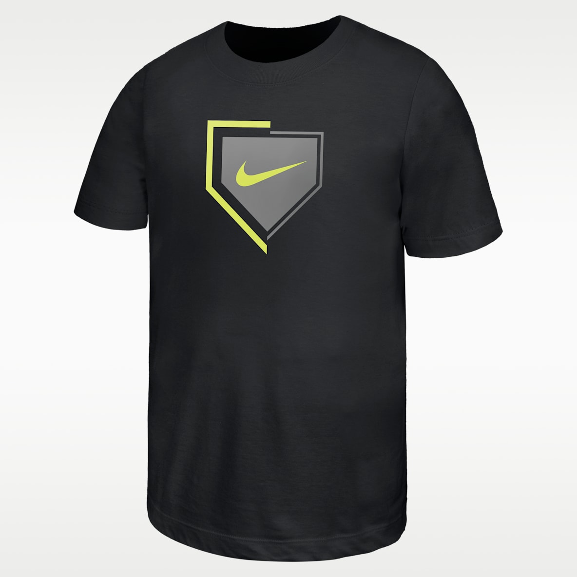 Nike Swoosh logo Big Kids' Baseball Cotton T-Shirt