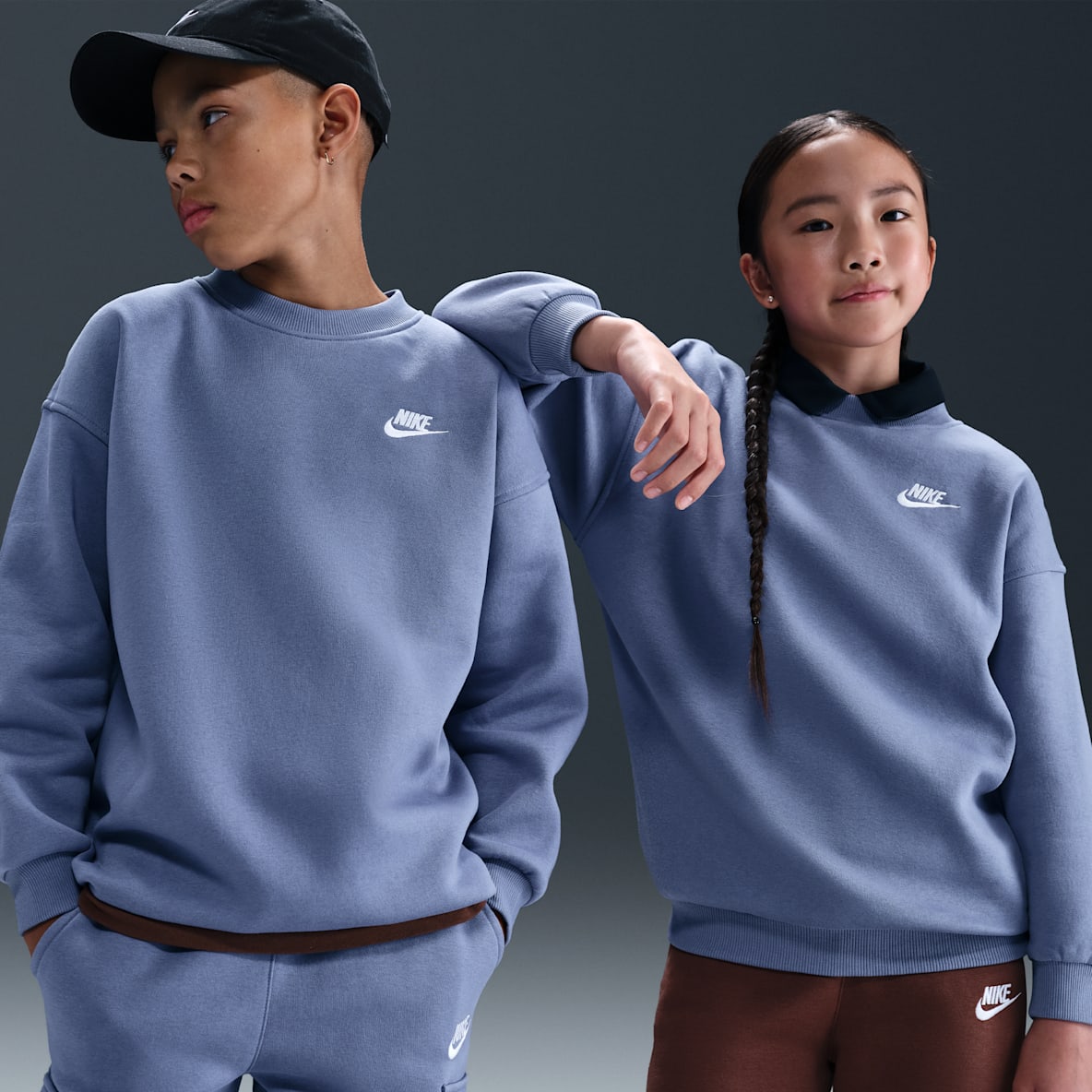 Nike Sportswear Club Fleece Big Kids' Oversized Sweatshirt