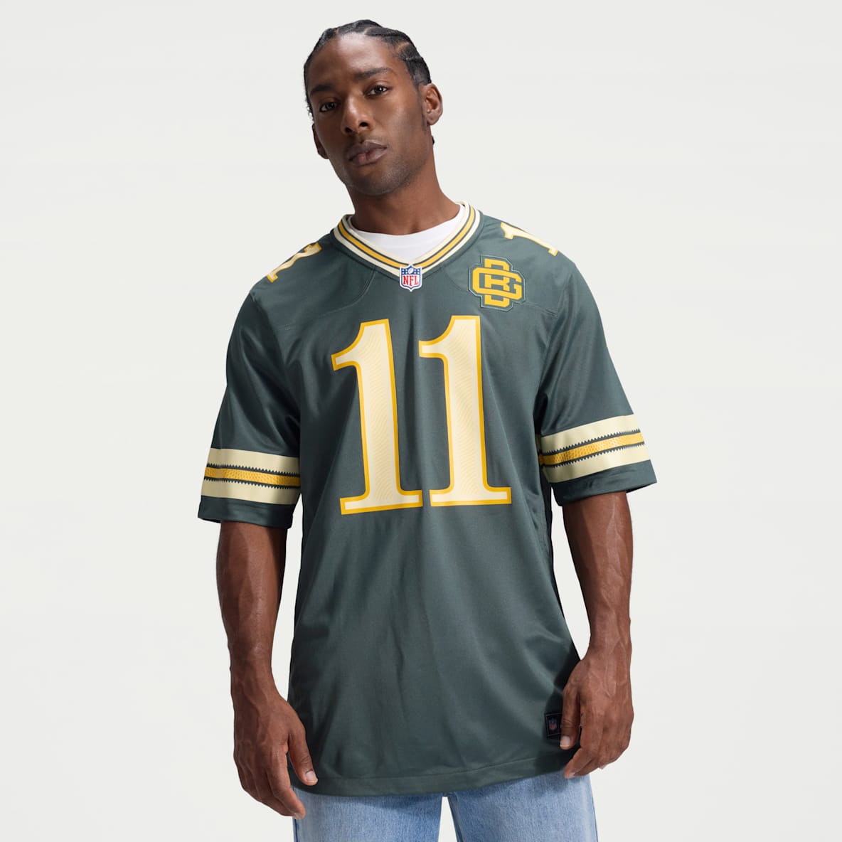 Jayden Reed Green Bay Packers Rivalries Collection Men's Nike NFL Game Jersey