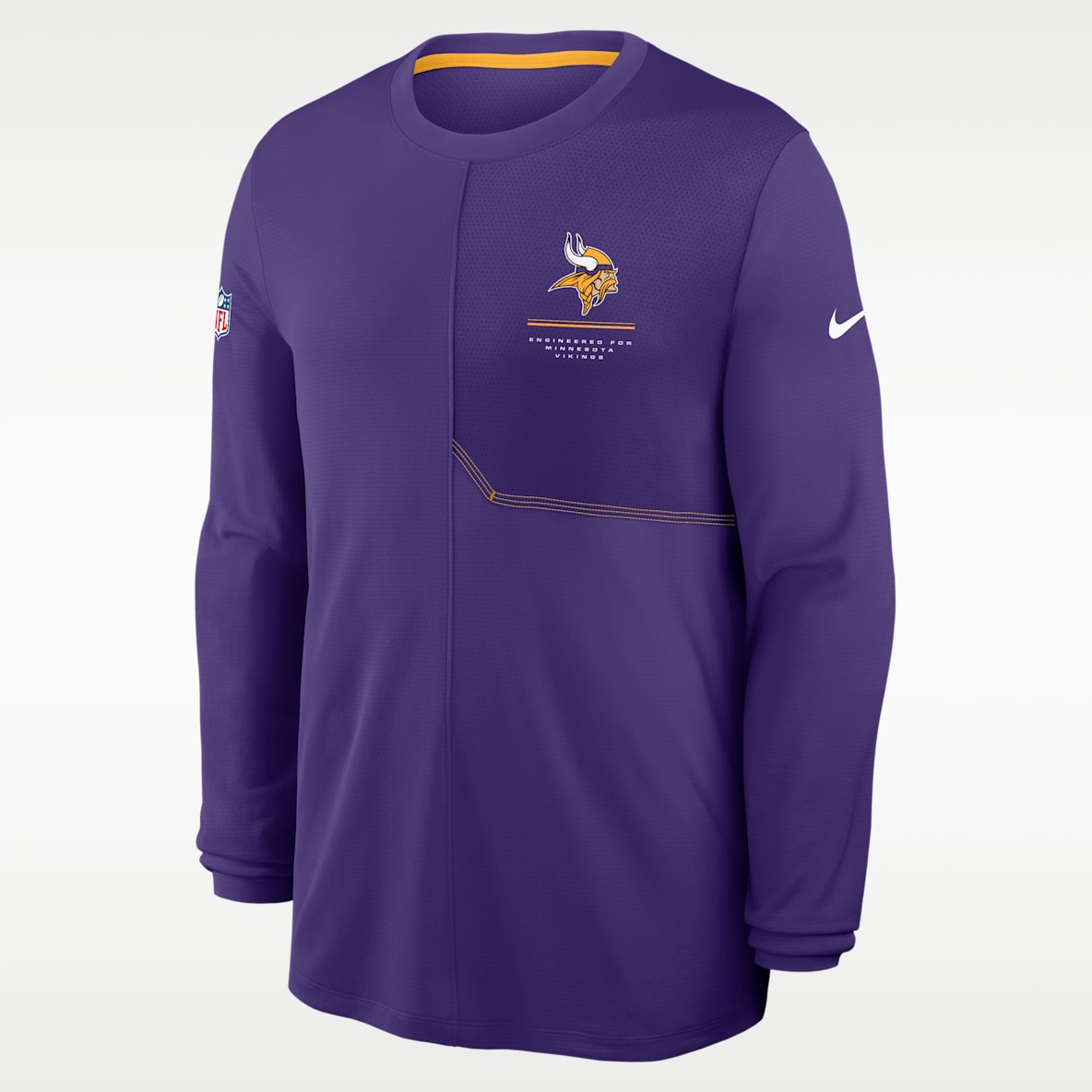Minnesota Vikings Sideline Coach Men's Nike Dri-FIT NFL Long-Sleeve Top