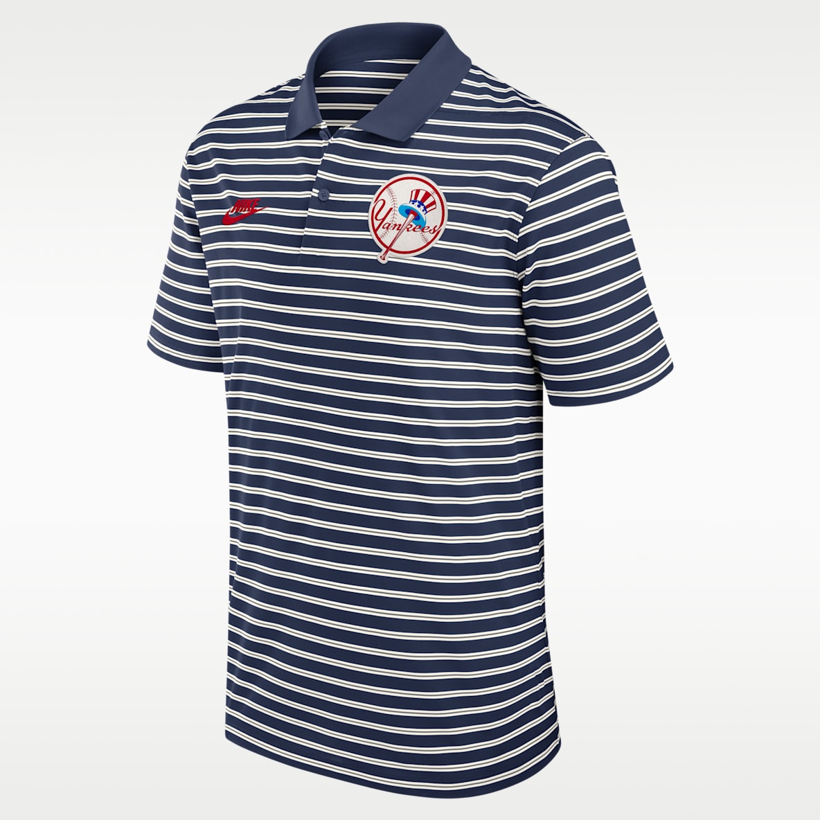 New York Yankees Cooperstown Striped Victory Men's Nike Dri-FIT MLB Polo
