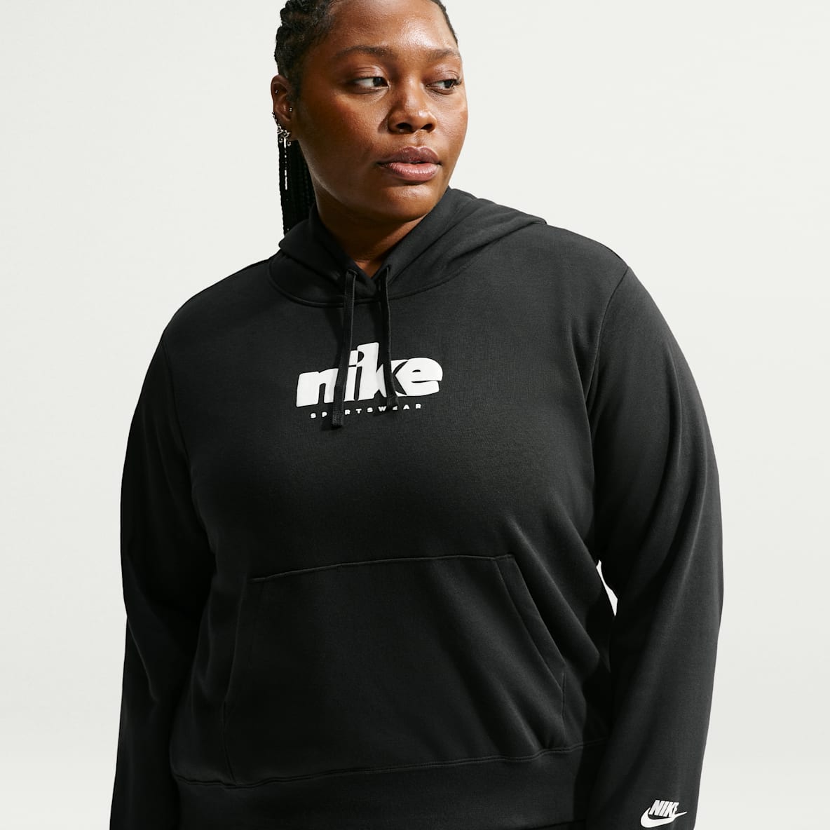 Nike Sportswear Club Fleece Women's Graphic Pullover Hoodie (Plus Size)