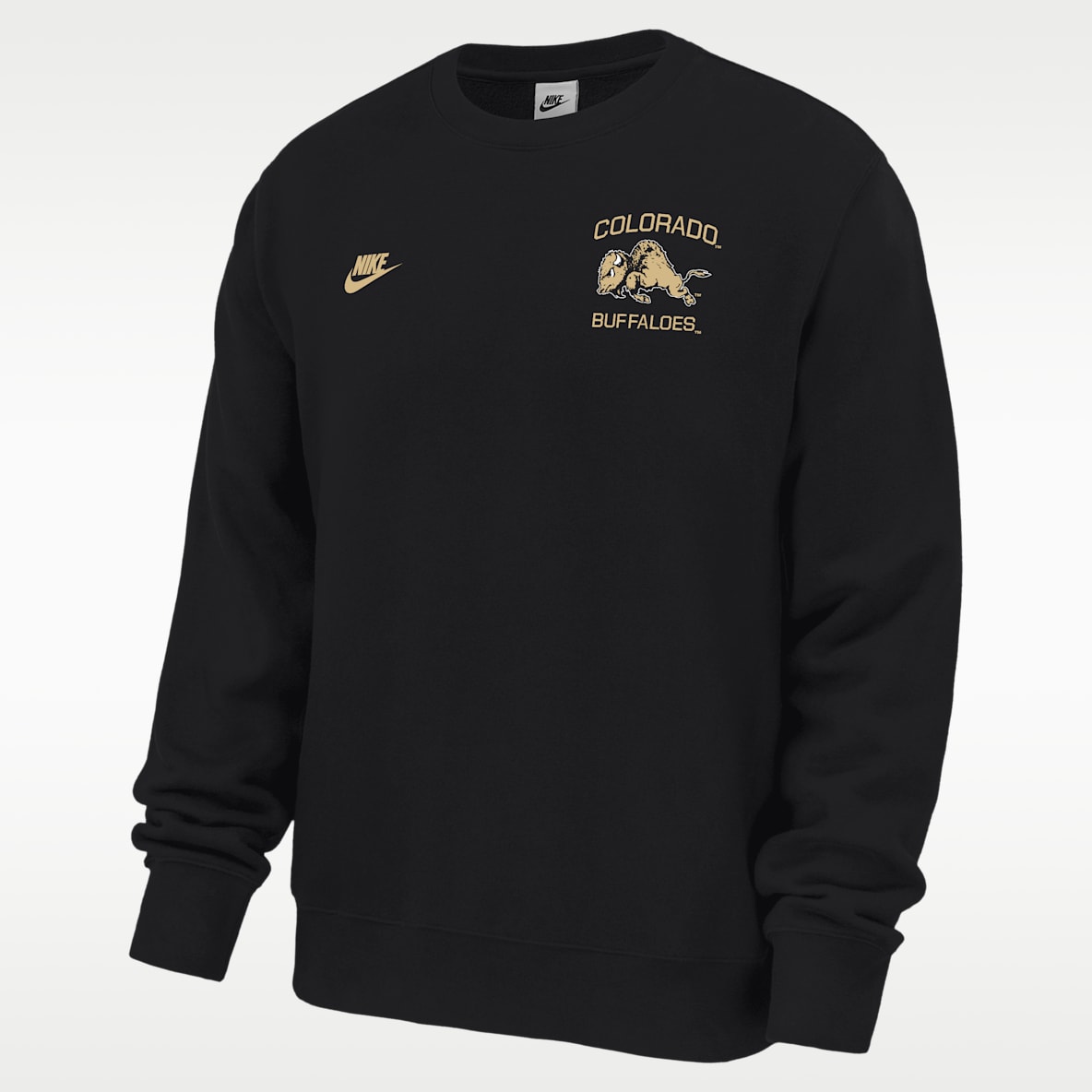 Colorado Buffaloes Club Men's Nike Football Fleece Crew-Neck Sweatshirt