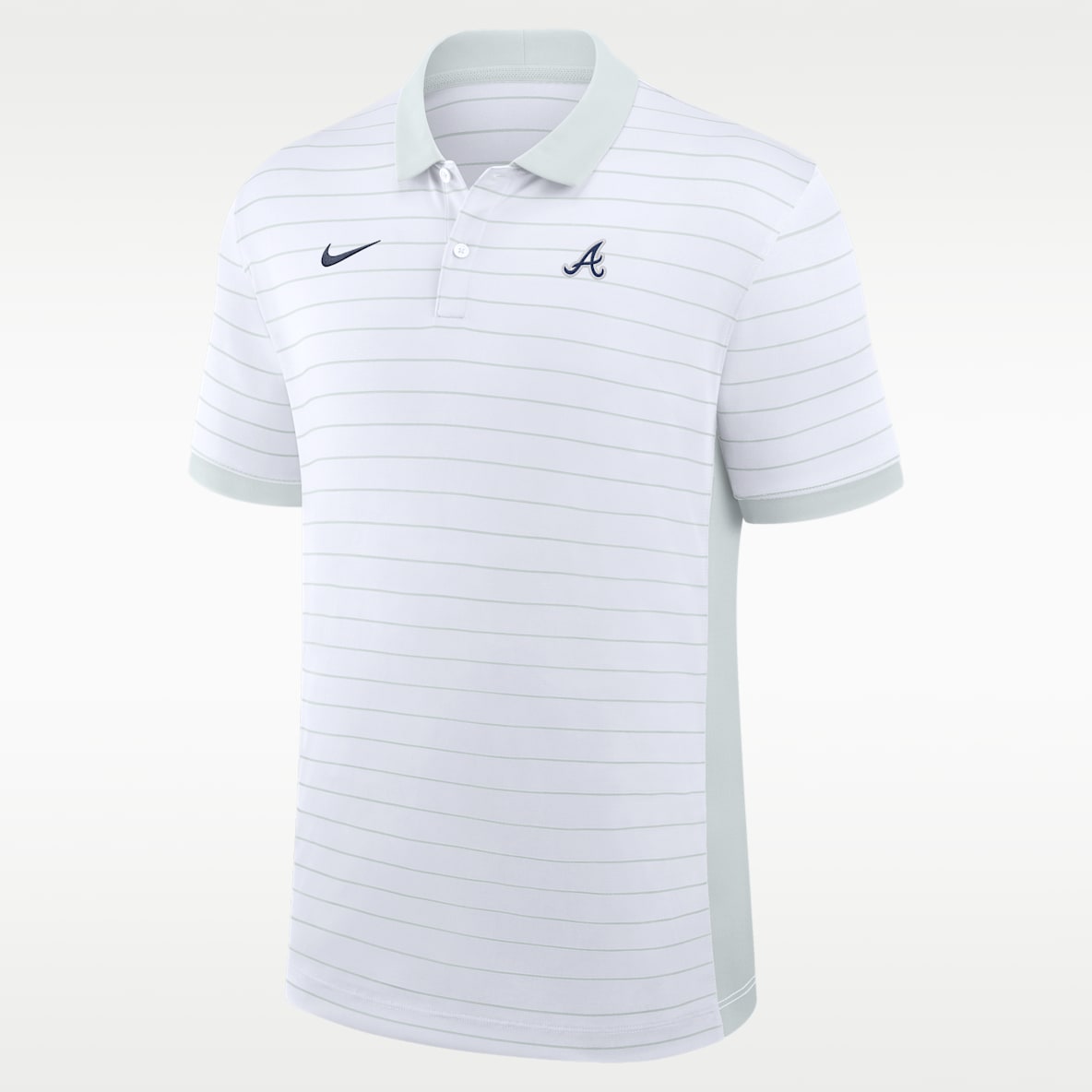 Atlanta Braves Authentic Collection Striped Victory Men's Nike Dri-FIT MLB Polo