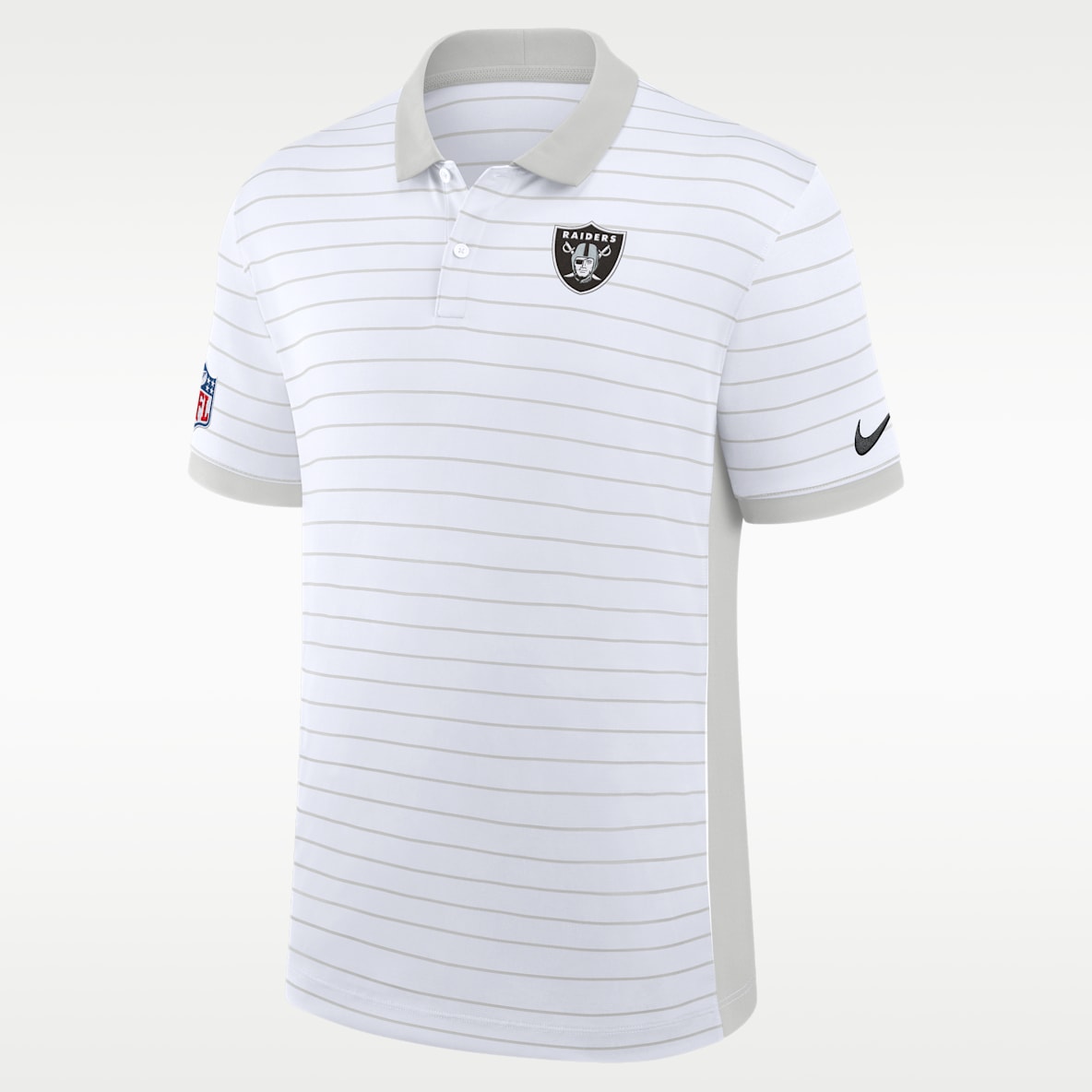 Las Vegas Raiders Sideline Victory Stripe Men's Nike Dri-FIT NFL Polo