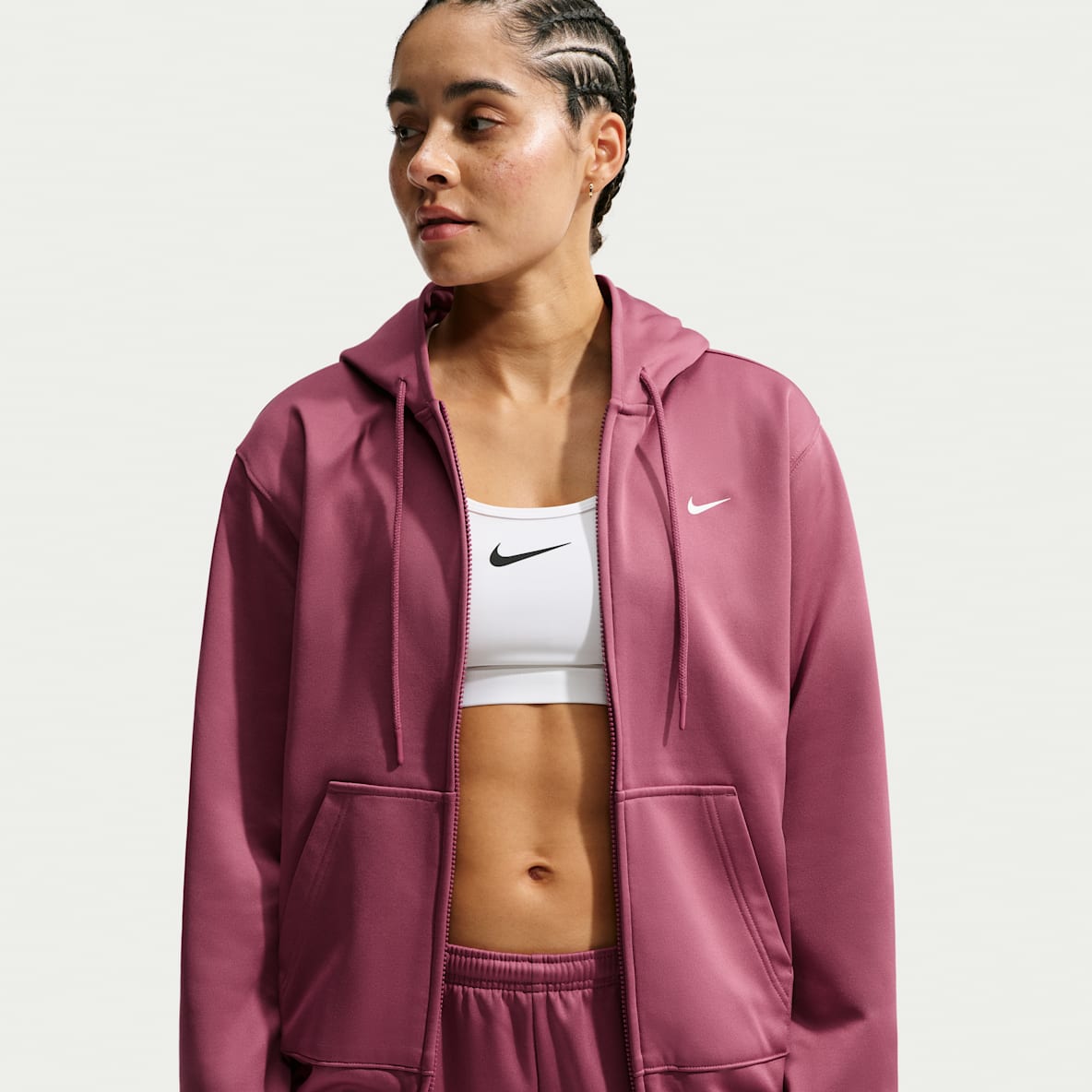 Nike Studio Fleece Sport Women's Therma-FIT Full-Zip Hoodie