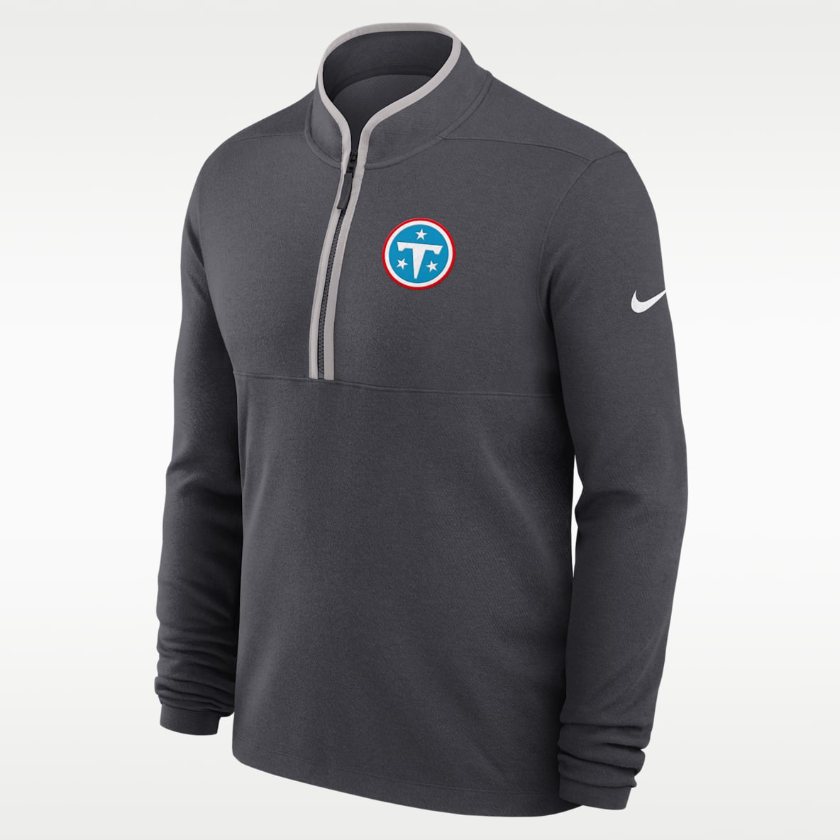 Tennessee Titans Primetime Victory Men's Nike Dri-FIT NFL 1/2-Zip Long-Sleeve Top