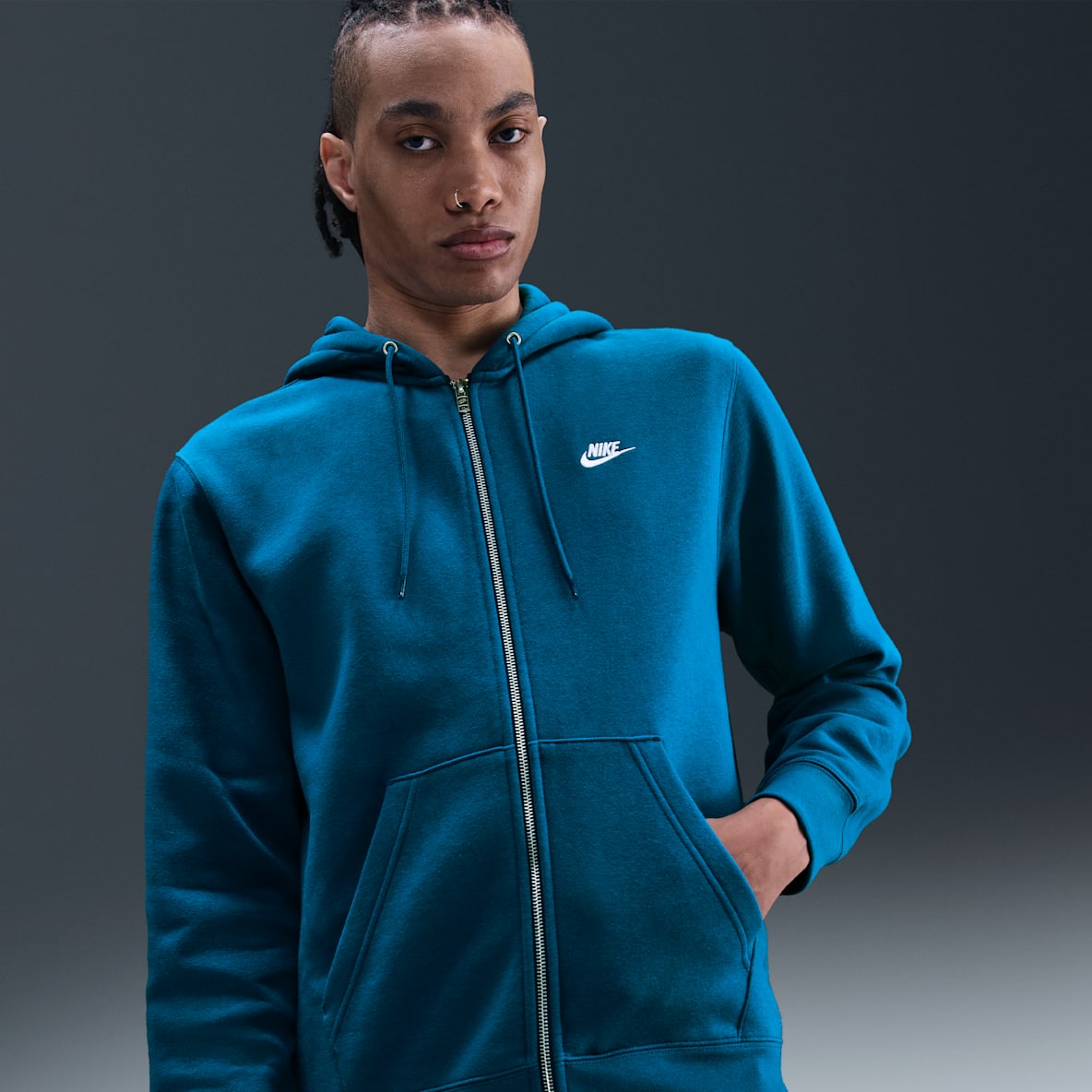 Nike Club Men's Full-Zip Fleece Hoodie