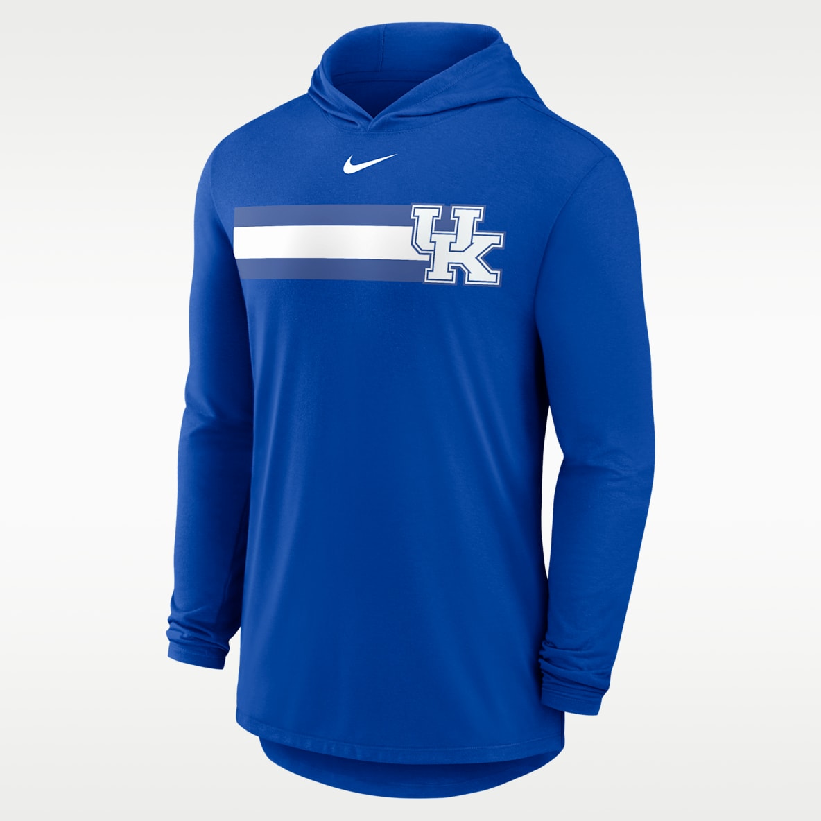 Kentucky Primetime Pattern Playera universitaria Nike Dri-FIT con gorro de manga larga para hombre