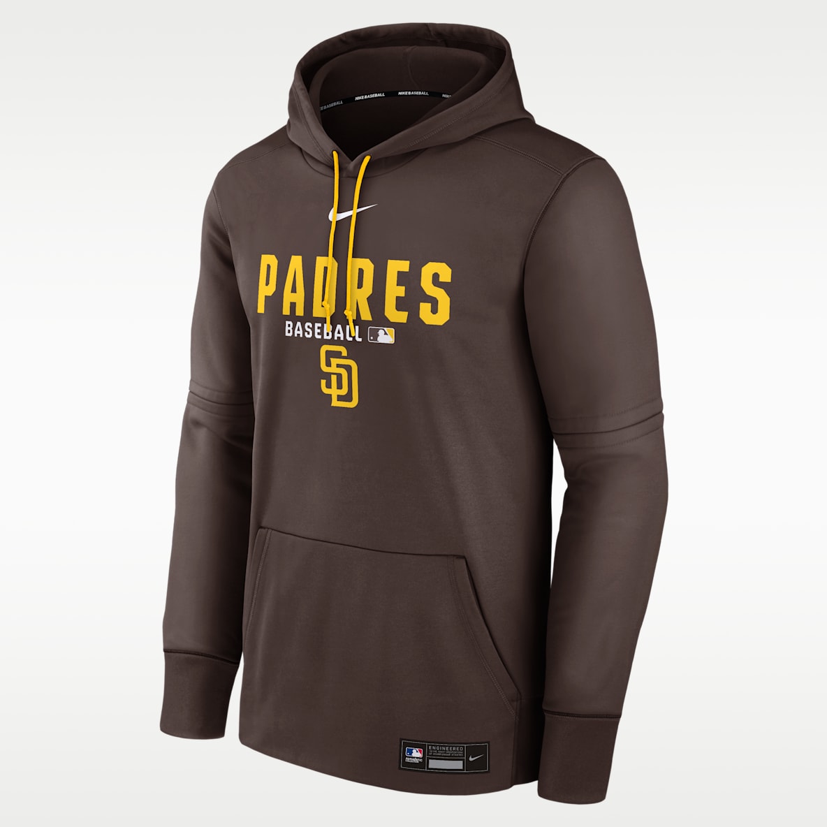 San Diego Padres Authentic Collection Men's Nike Therma MLB Pullover Hoodie