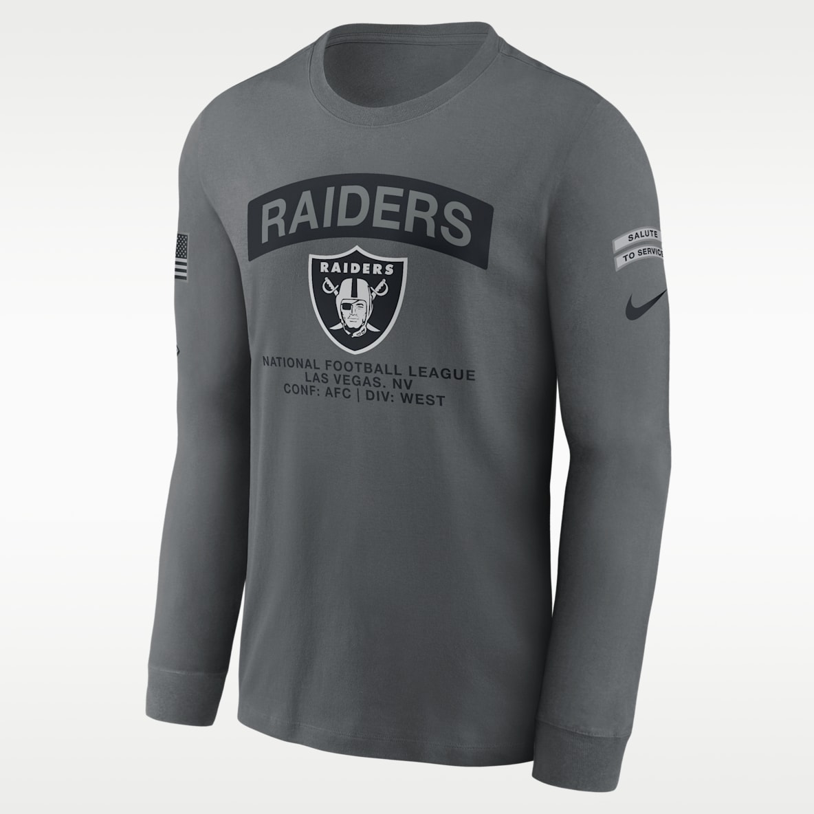 Las Vegas Raiders Salute to Service Men's Nike NFL Long-Sleeve T-Shirt