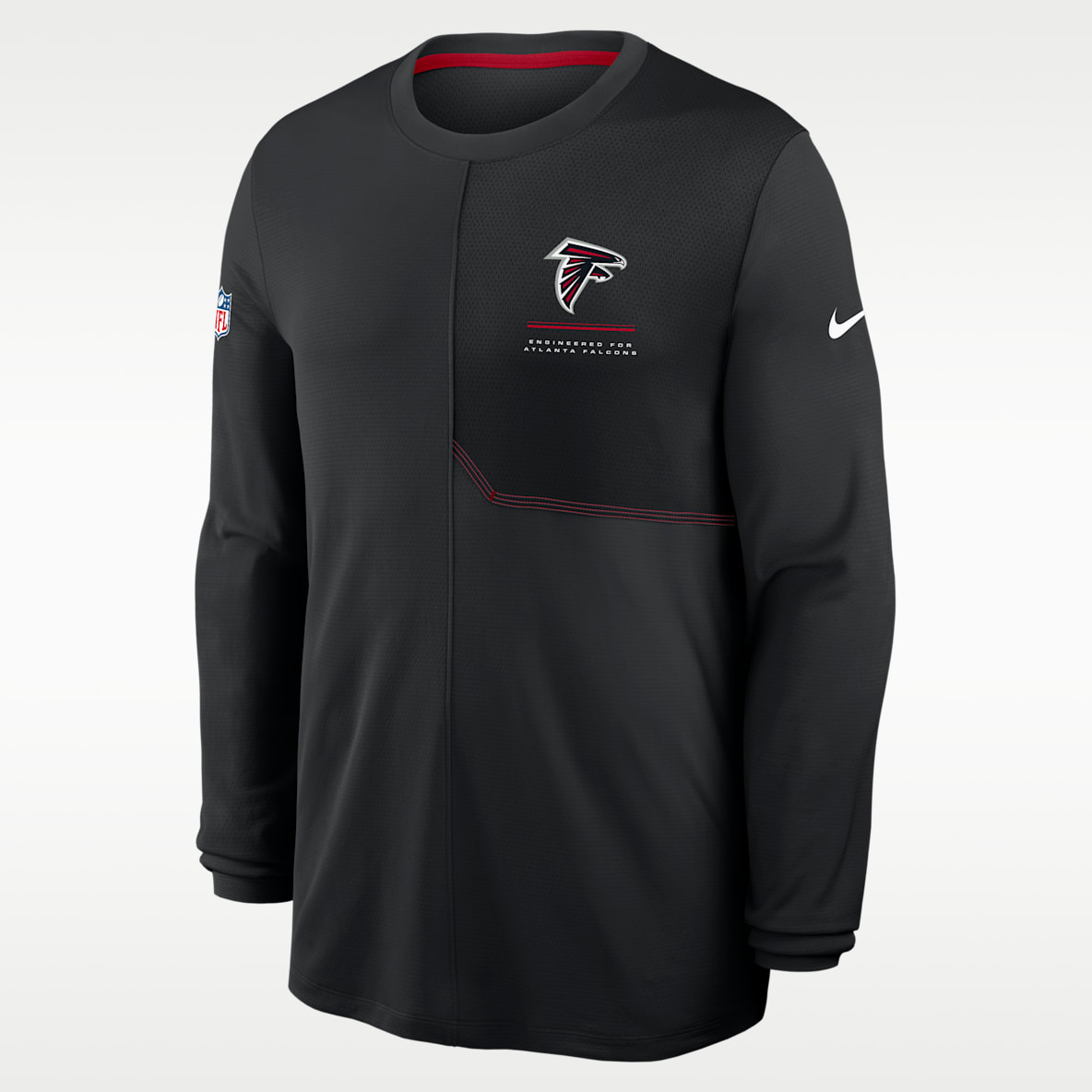 Atlanta Falcons Sideline Coach Men's Nike Dri-FIT NFL Long-Sleeve Top