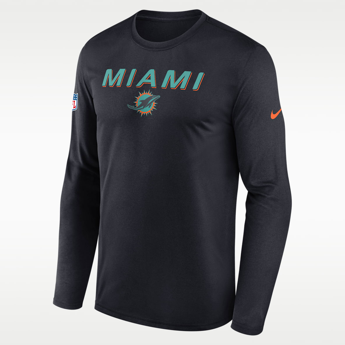 Miami Dolphins Rivalries Collection Sideline Legend Men's Nike Dri-FIT NFL Long-Sleeve T-Shirt