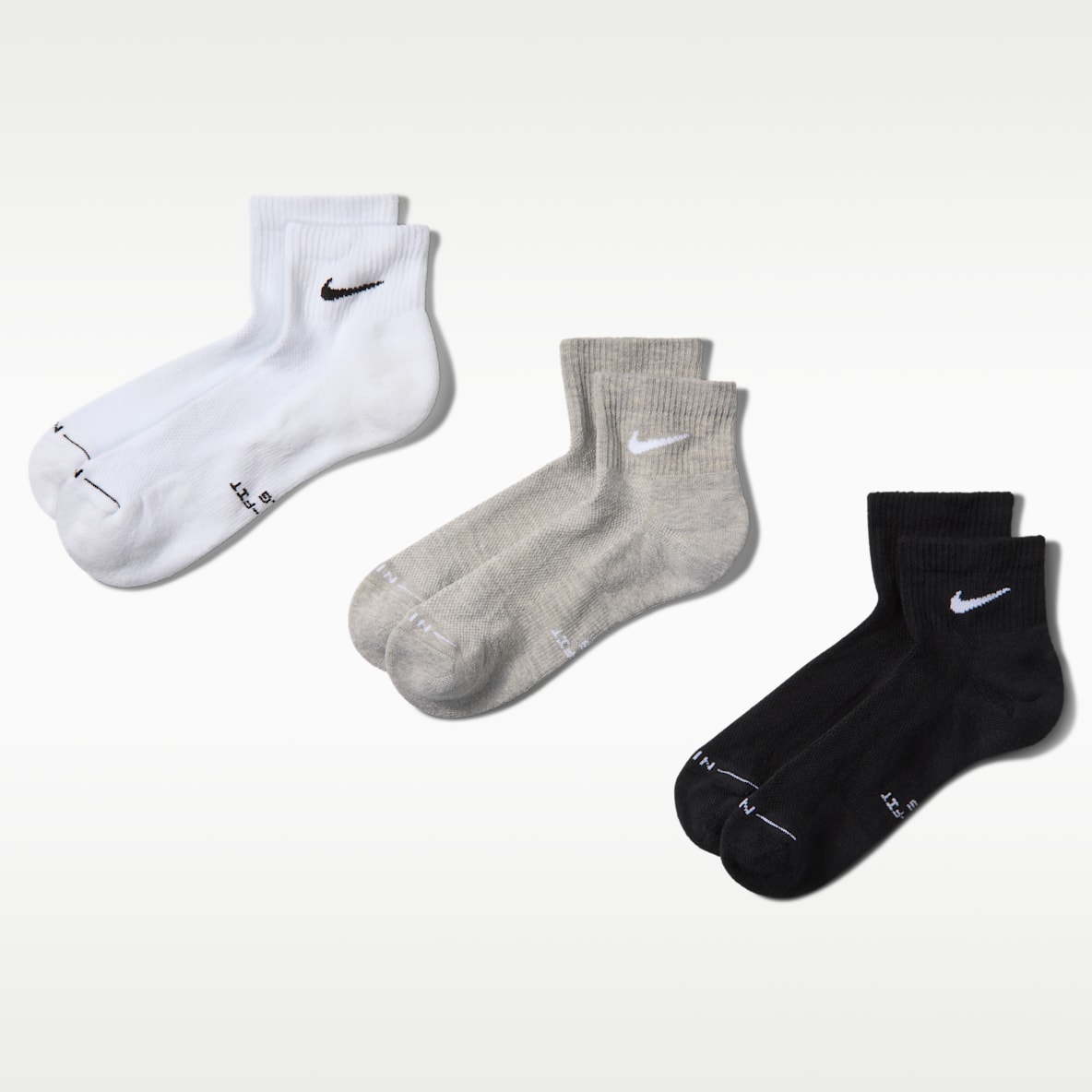 Nike Everyday Elevated Ankle Socks (3 Pairs)