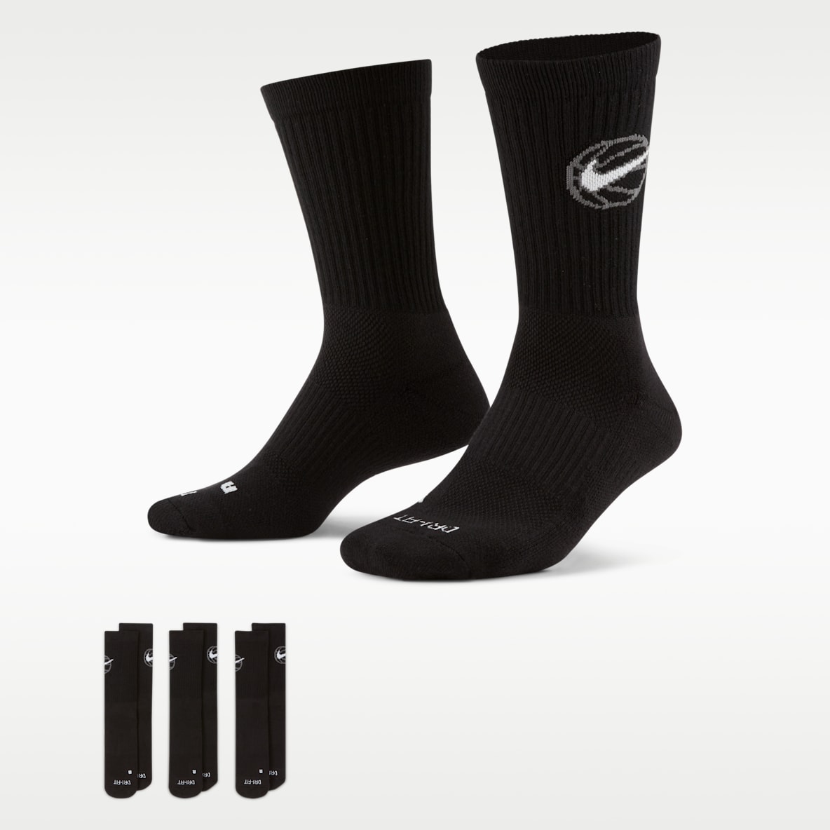 Nike Everyday Crew Basketball Socks (3 Pairs)