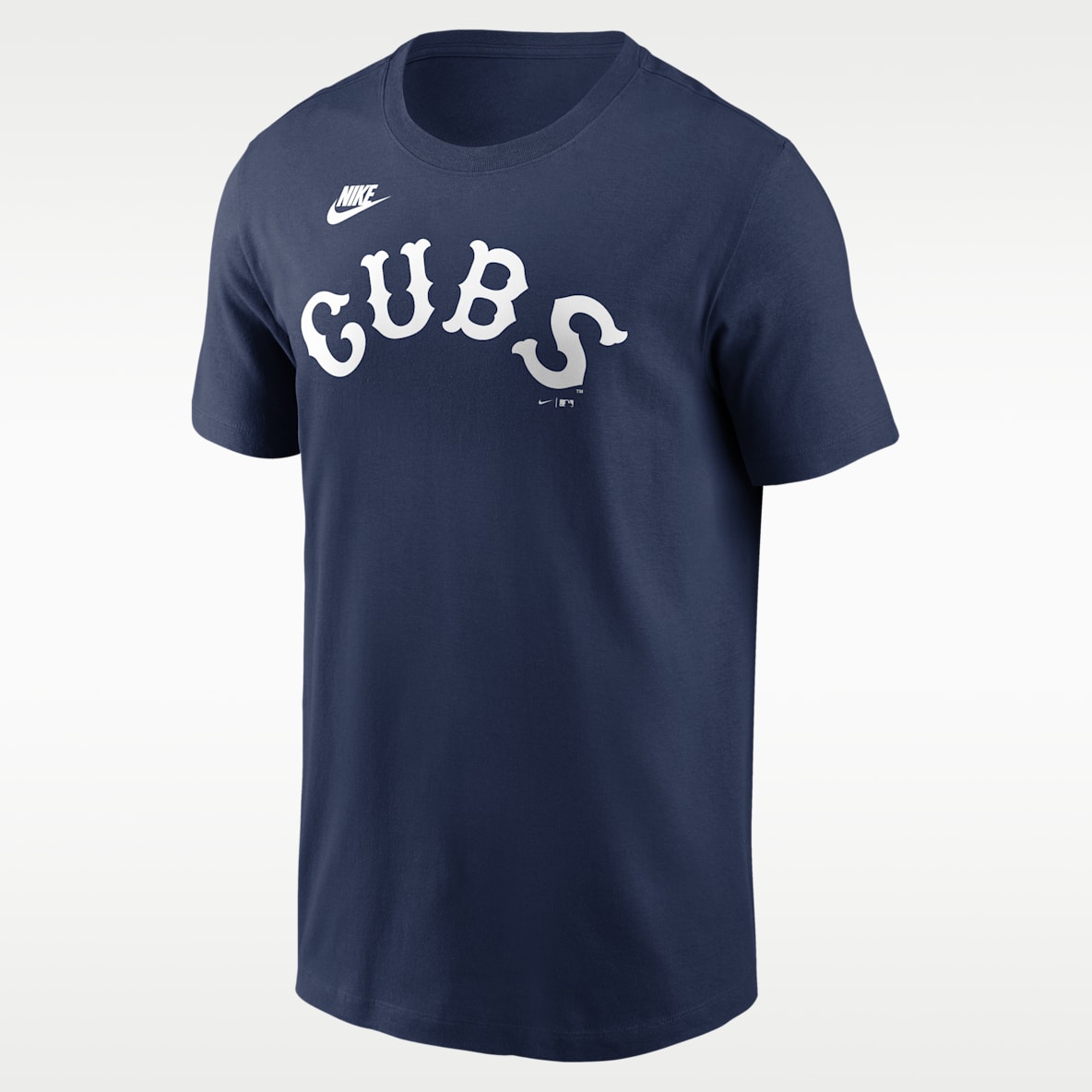 Chicago Cubs Cooperstown Wordmark Playera Nike de la MLB para hombre