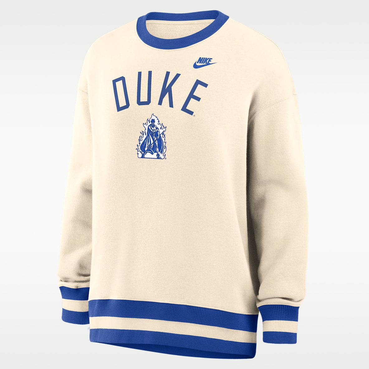 Duke Legacy Sudadera de cuello redondo sin cierre oversized universitaria Nike para mujer