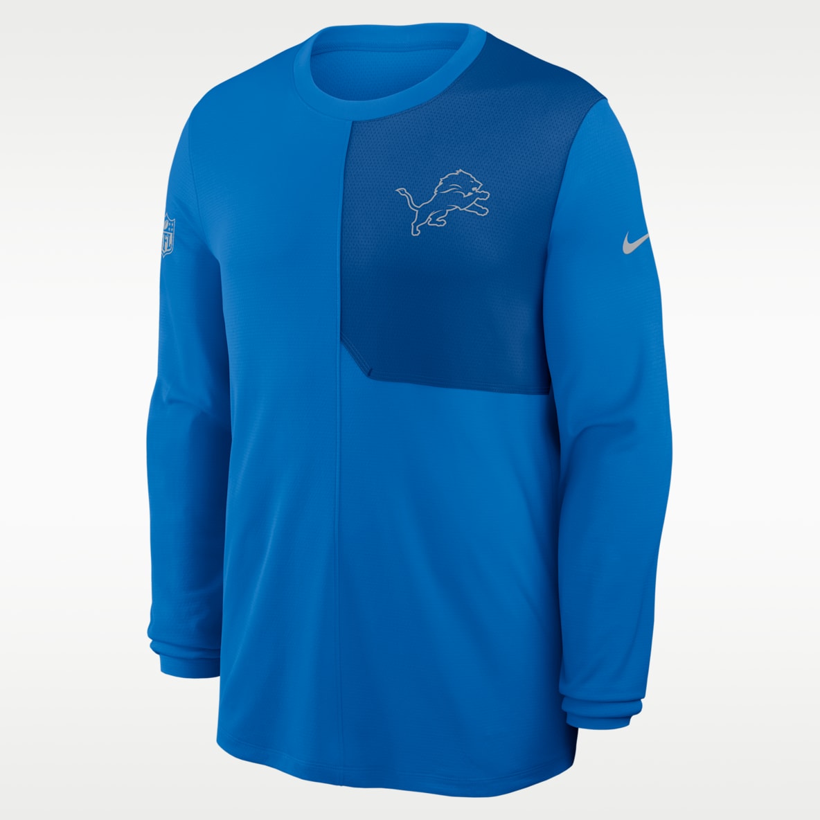 Detroit Lions Sideline Coach Men's Nike Dri-FIT NFL Long-Sleeve Top