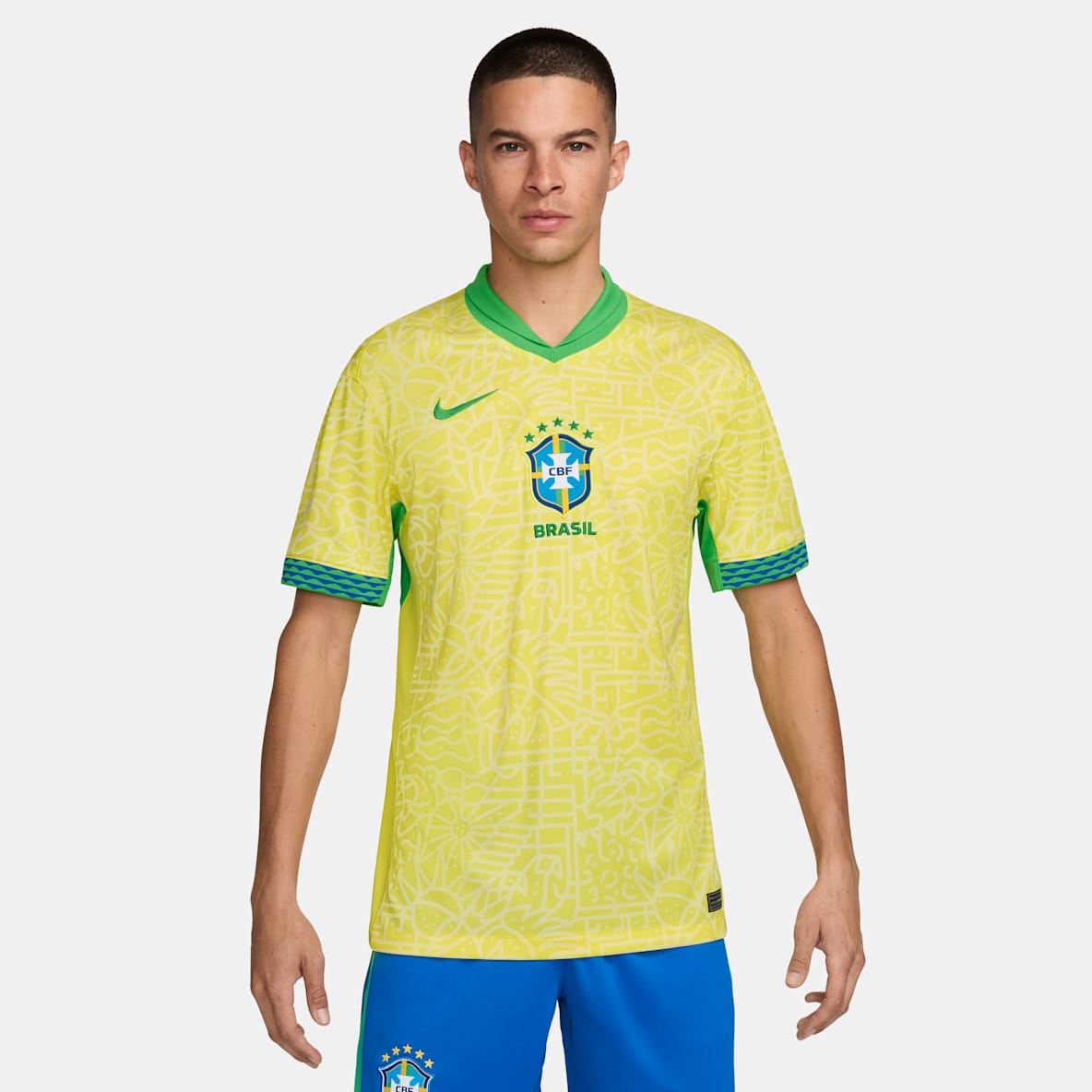 Brazil 2024 Stadium Home Men's Nike Dri-FIT Football Replica Shirt