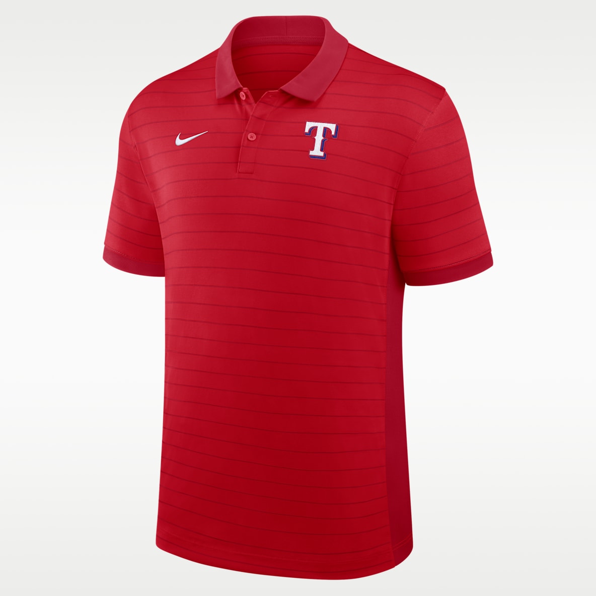 Texas Rangers Authentic Collection Striped Victory Polo Nike Dri-FIT de la MLB para hombre