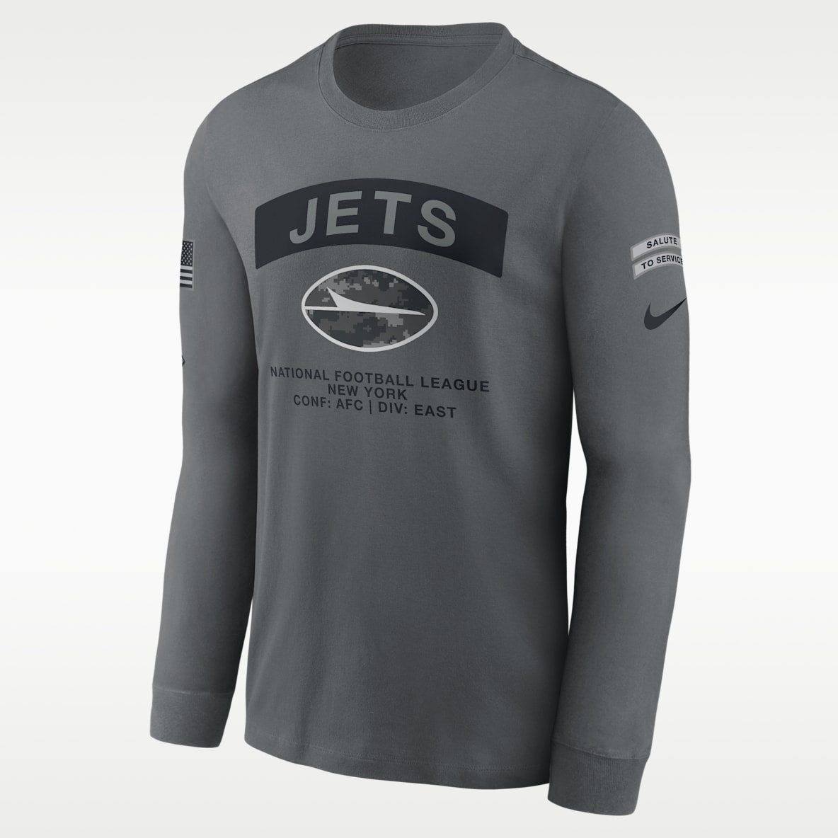 New York Jets Salute to Service Men's Nike NFL Long-Sleeve T-Shirt