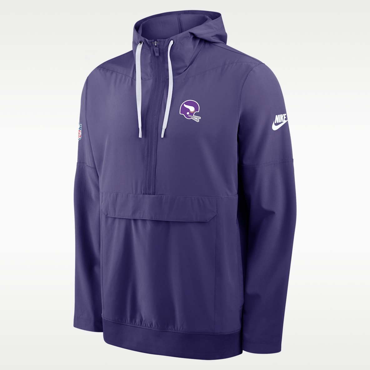 Minnesota Vikings Alt Anorak Chamarra Nike de la NFL de medio cierre con gorro para hombre