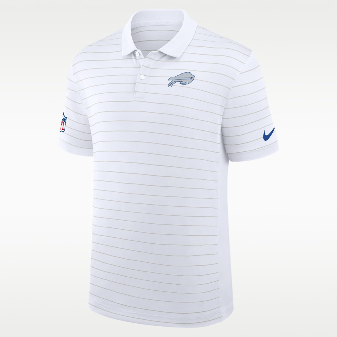 Buffalo Bills Rivalries Collection Sideline Victory Striped Men's Nike Dri-FIT NFL Polo