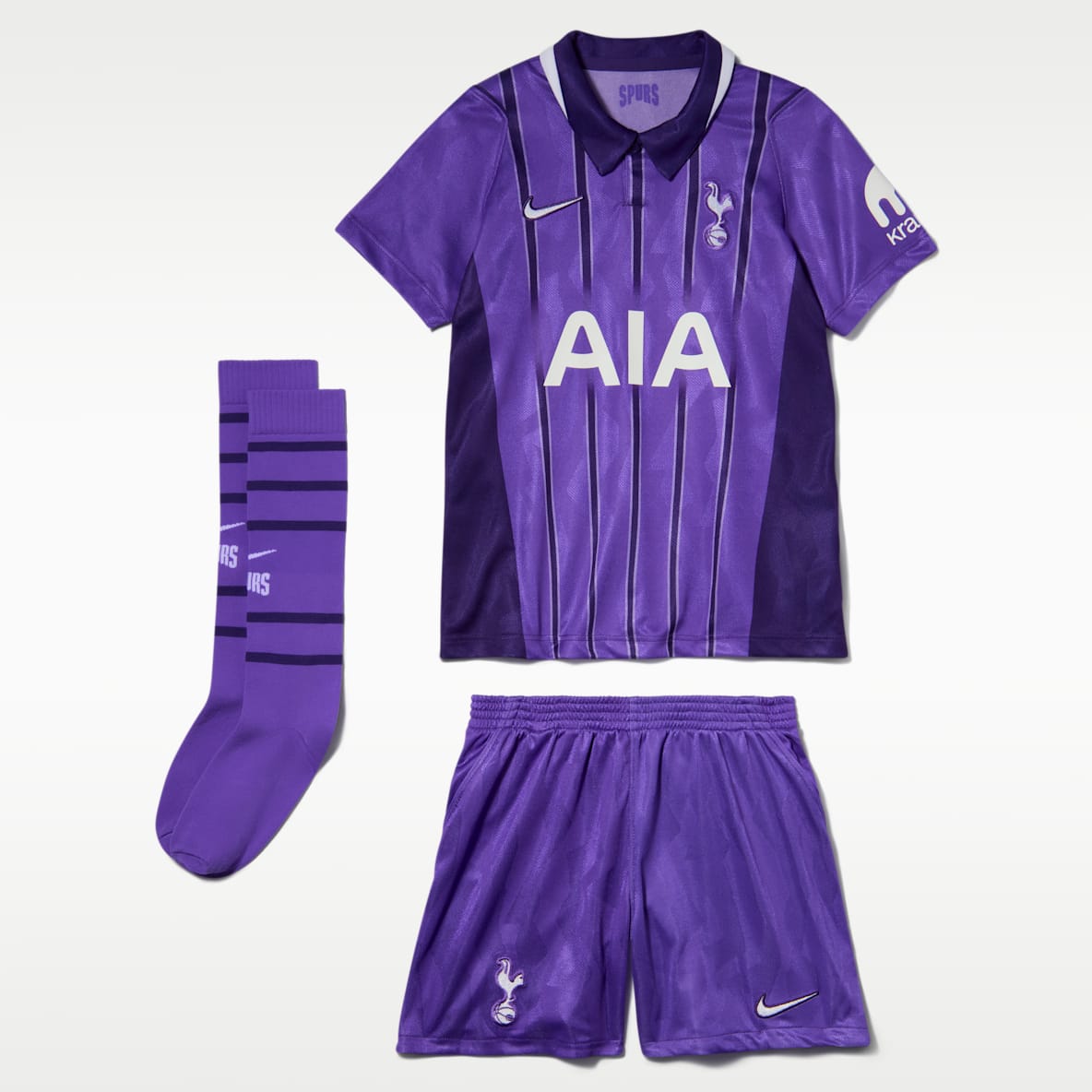 Tottenham Hotspur 2026/27 Stadium Third Younger Kids' Nike Football Replica 3-Piece Kit