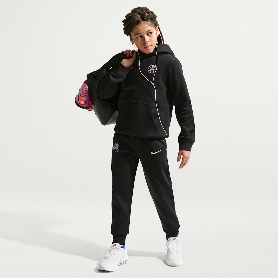 Paris Saint-Germain Club Fleece Nike fotballjoggebukse til store barn (gutt)