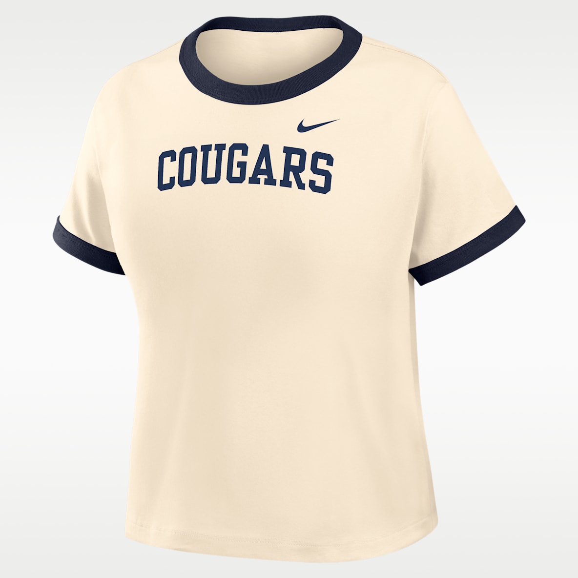 Nike College (BYU Playera Ringer para mujer