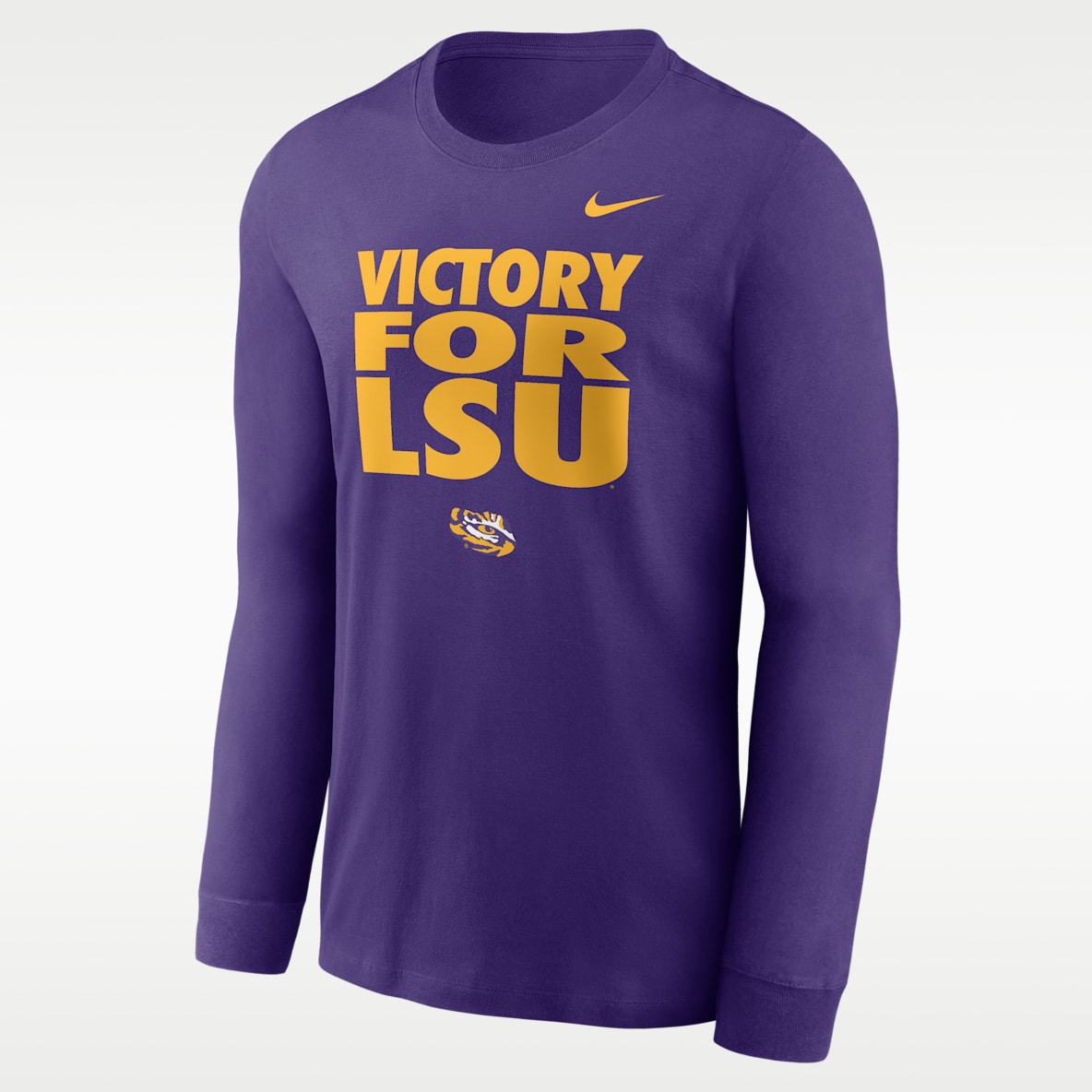LSU Sideline Slogan Men's Nike Dri-FIT College Long-Sleeve T-Shirt