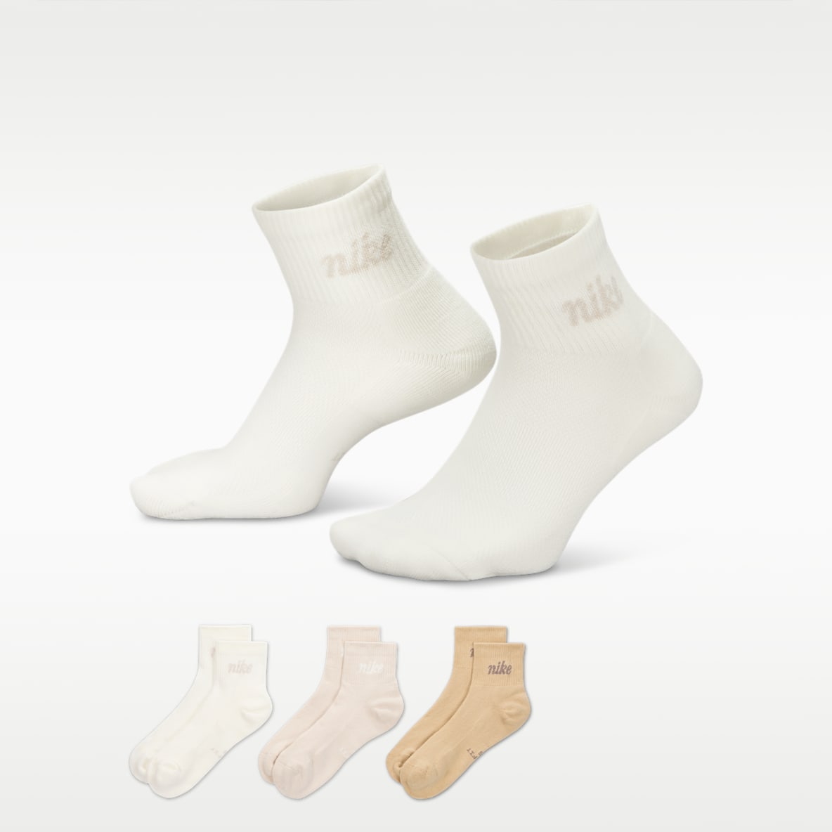 Nike Everyday Elevated Ankle Socks (3 Pairs)