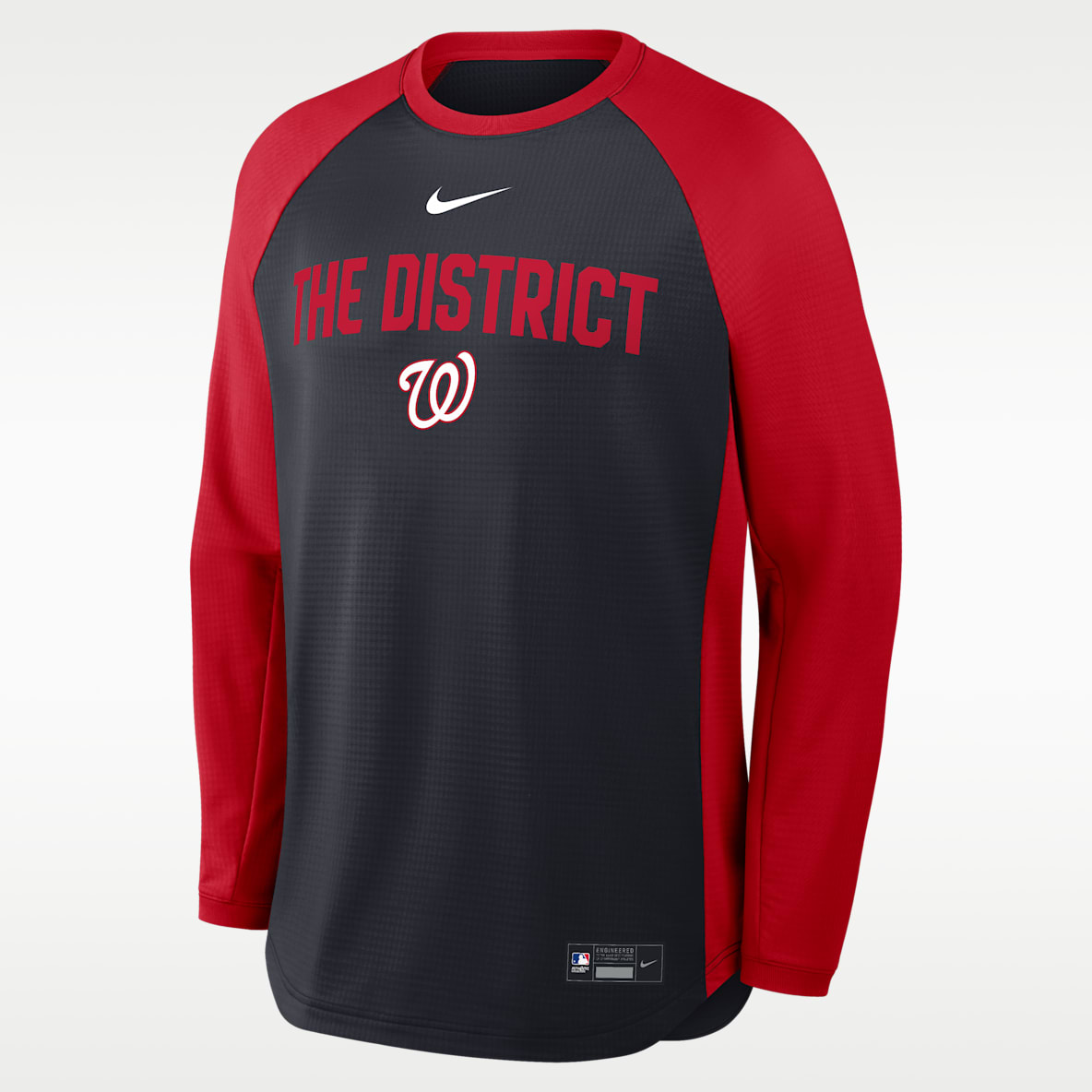 Washington Nationals Authentic Collection Men's Nike Dri-FIT Pullover Crew