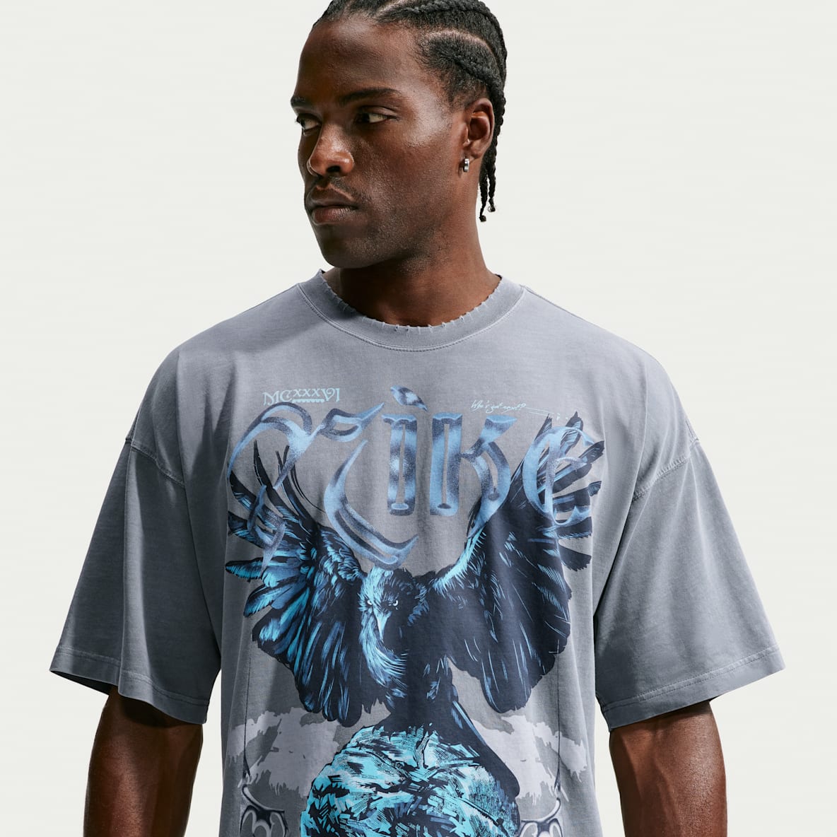Nike Oversized basketball-T-shirt til mænd