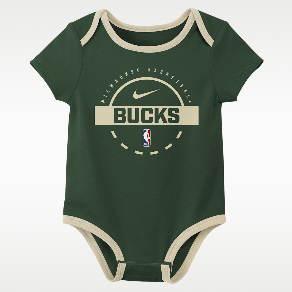 Milwaukee Bucks Baby Nike NBA Bodysuit Set (2-Pack)