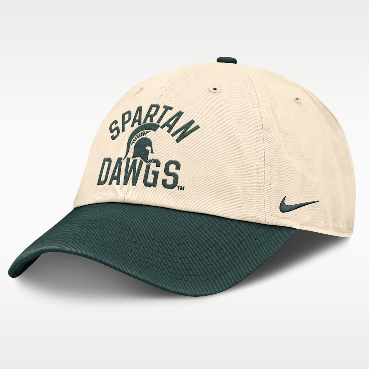 Michigan State Primetime 2-Tone Club Men's Nike College Adjustable Hat