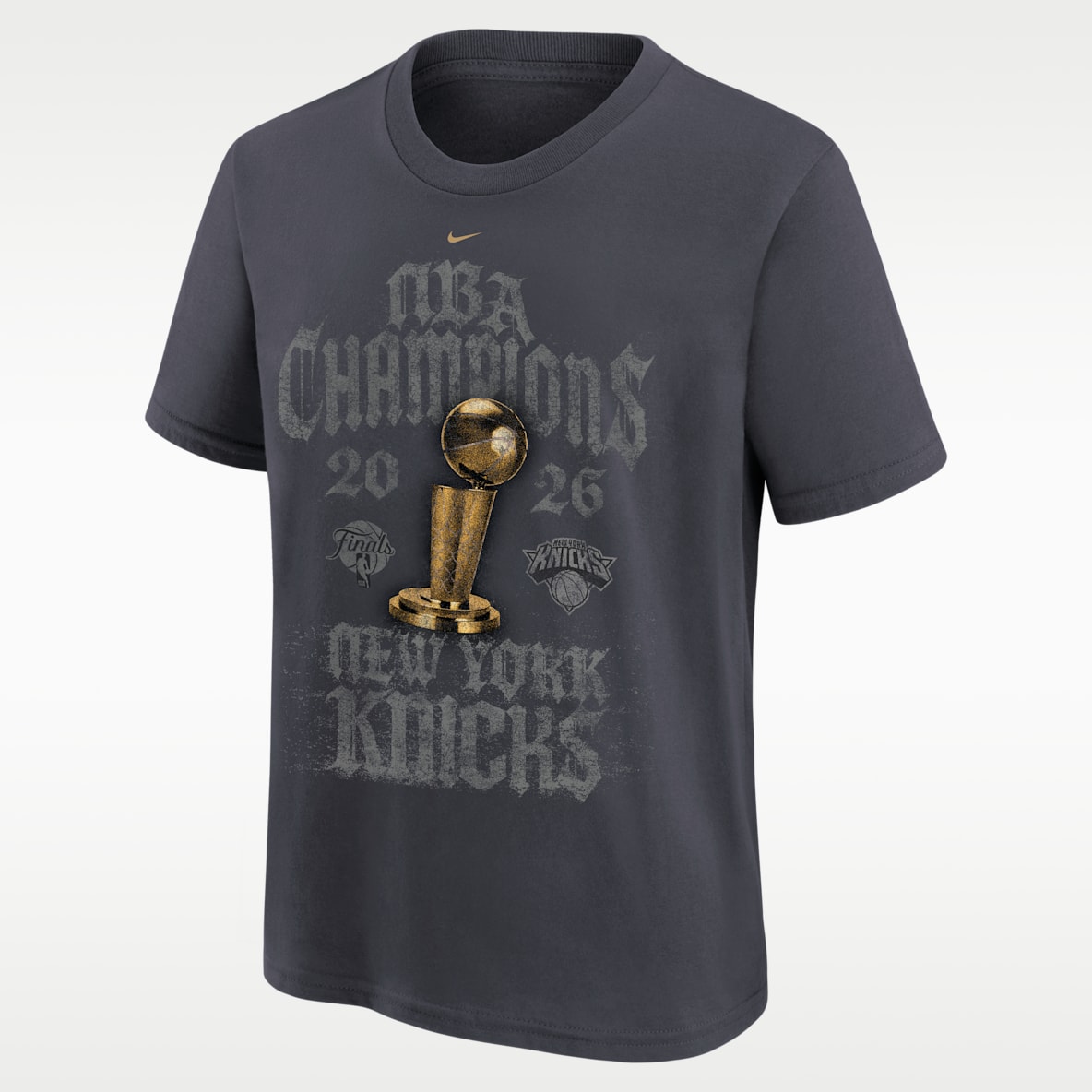 New York Knicks 2026 NBA Champions Nike Grade School NBA Locker Room T-Shirt