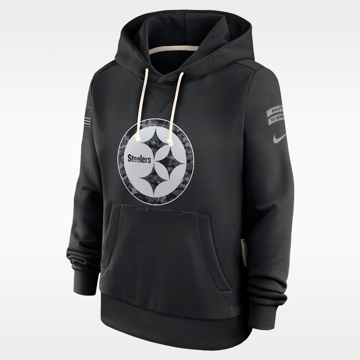 Pittsburgh Steelers Salute to Service Sideline Women's Nike Dri-FIT NFL Pullover Hoodie