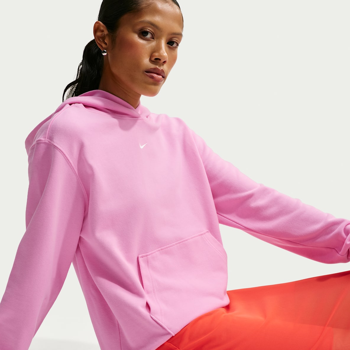Nike Studio Fleece Lightweight "French Terry" Sudadera con gorro sin cierre para mujer