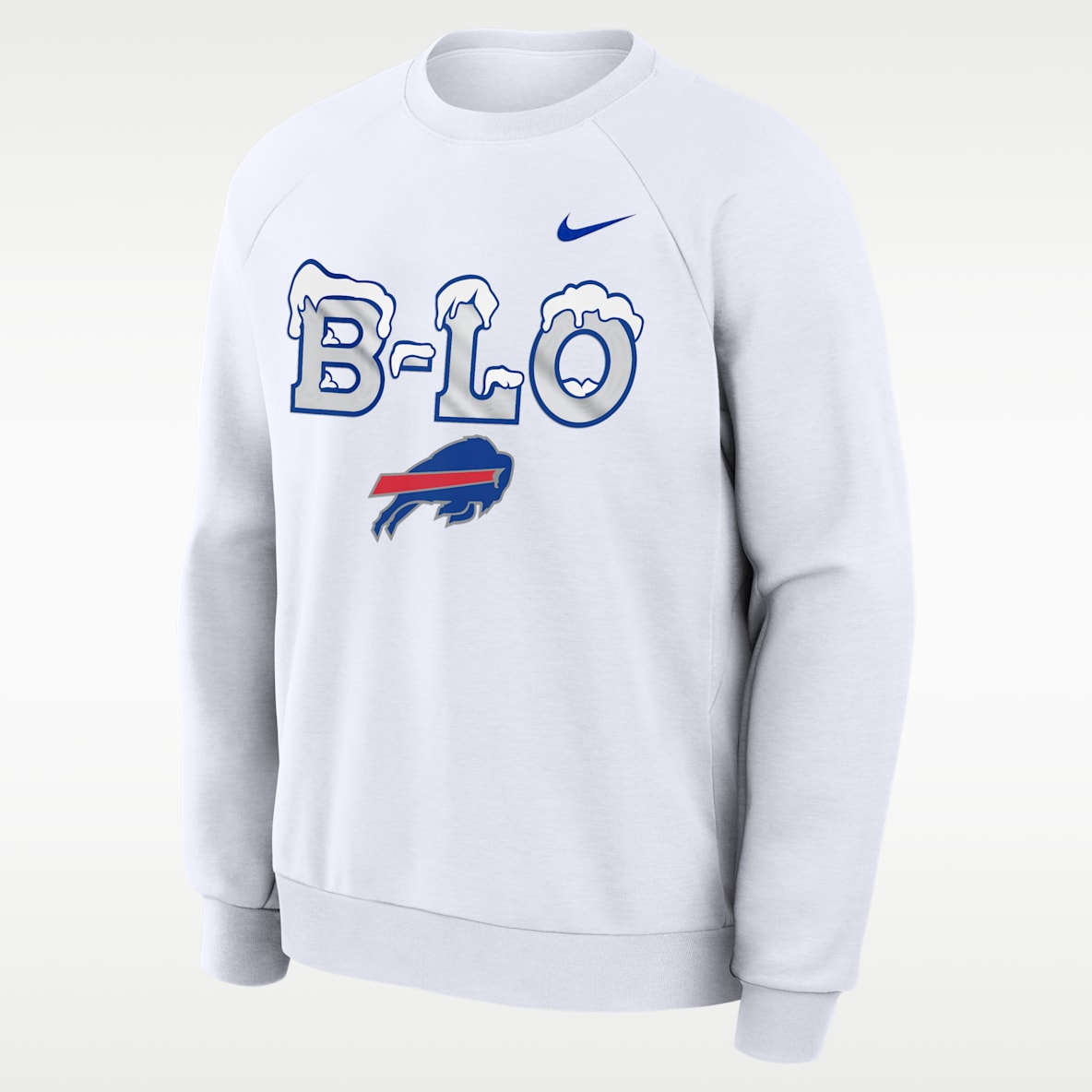 Buffalo Bills Rivalries Collection Primary Sudadera de cuello redondo sin cierre Nike Dri-FIT de la NFL para hombre