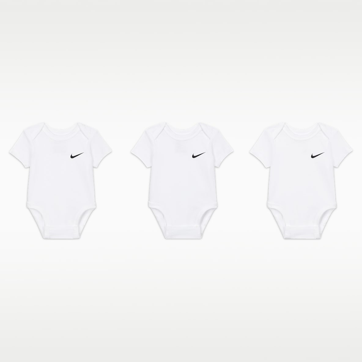 Nike Baby (0–9M) Swoosh Bodysuits (3-Pack)