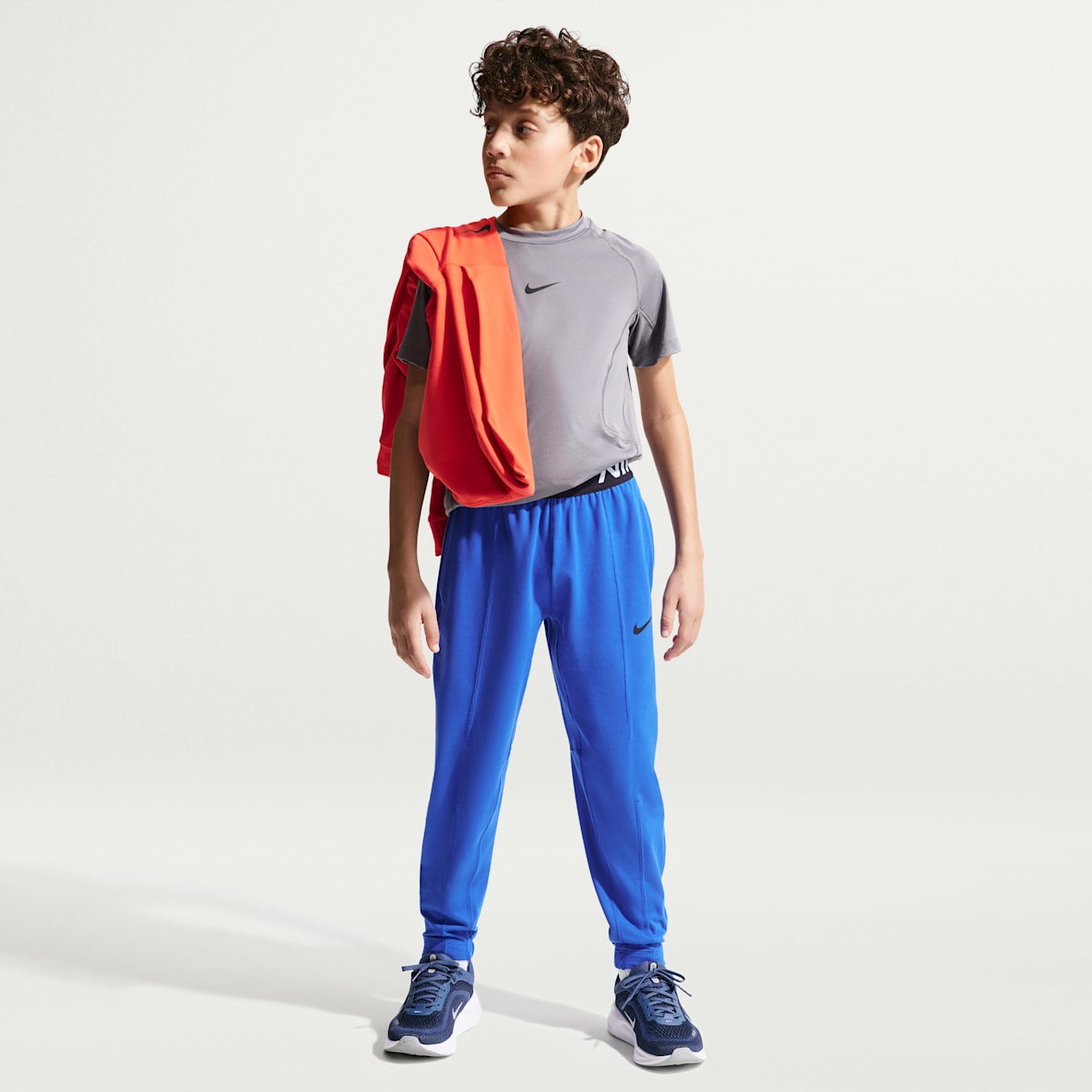 Nike Pro Pants de tejido Fleece Dri-FIT para niño talla grande