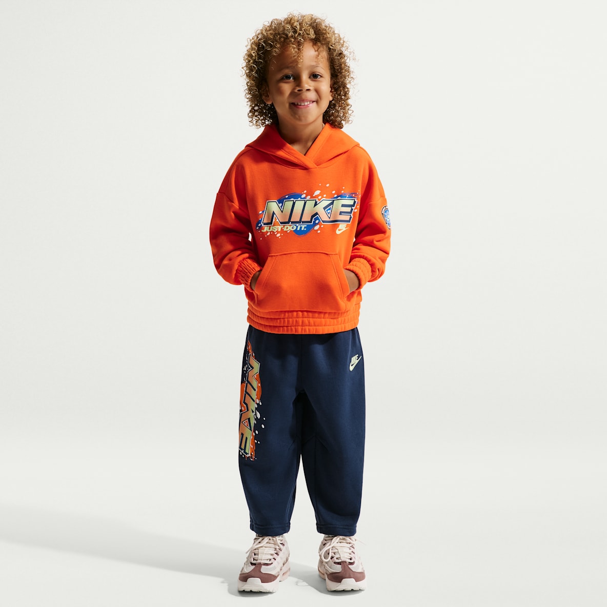 Nike Sportswear Toddler Snow Motion Fleece Pullover Hoodie 2-Piece Set