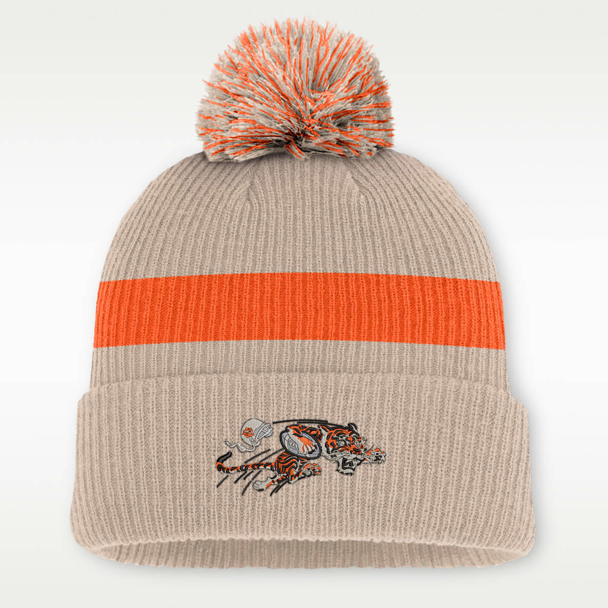 Cincinnati Bengals Rewind Peak Gorro con dobladillo y pompón Nike de la NFL para hombre