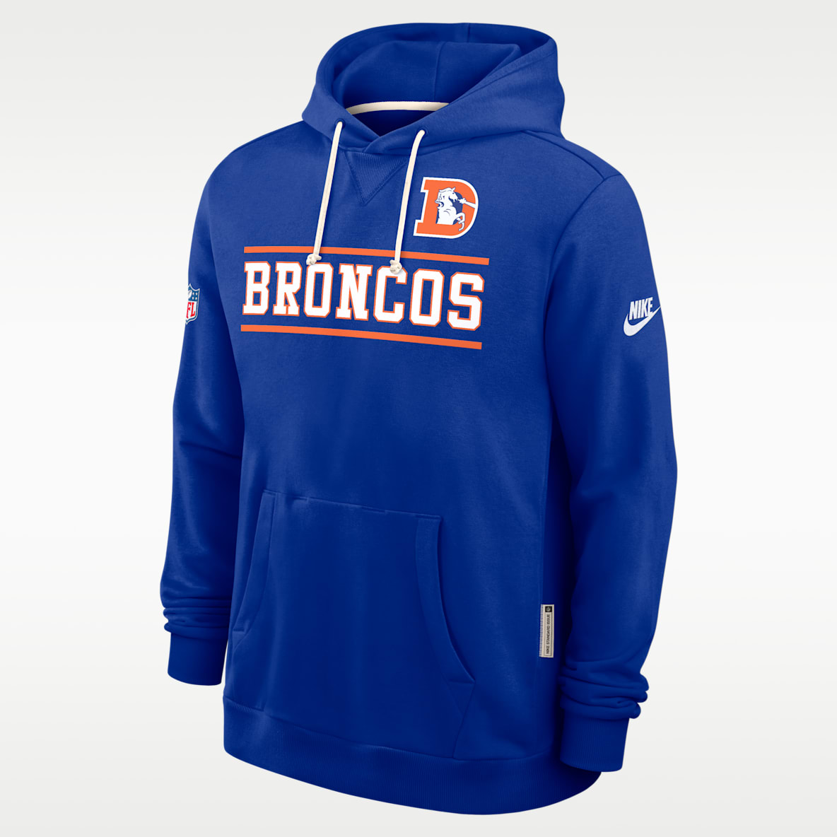 Denver Broncos Alt Standard Issue Men's Nike Dri-FIT NFL Pullover Hoodie
