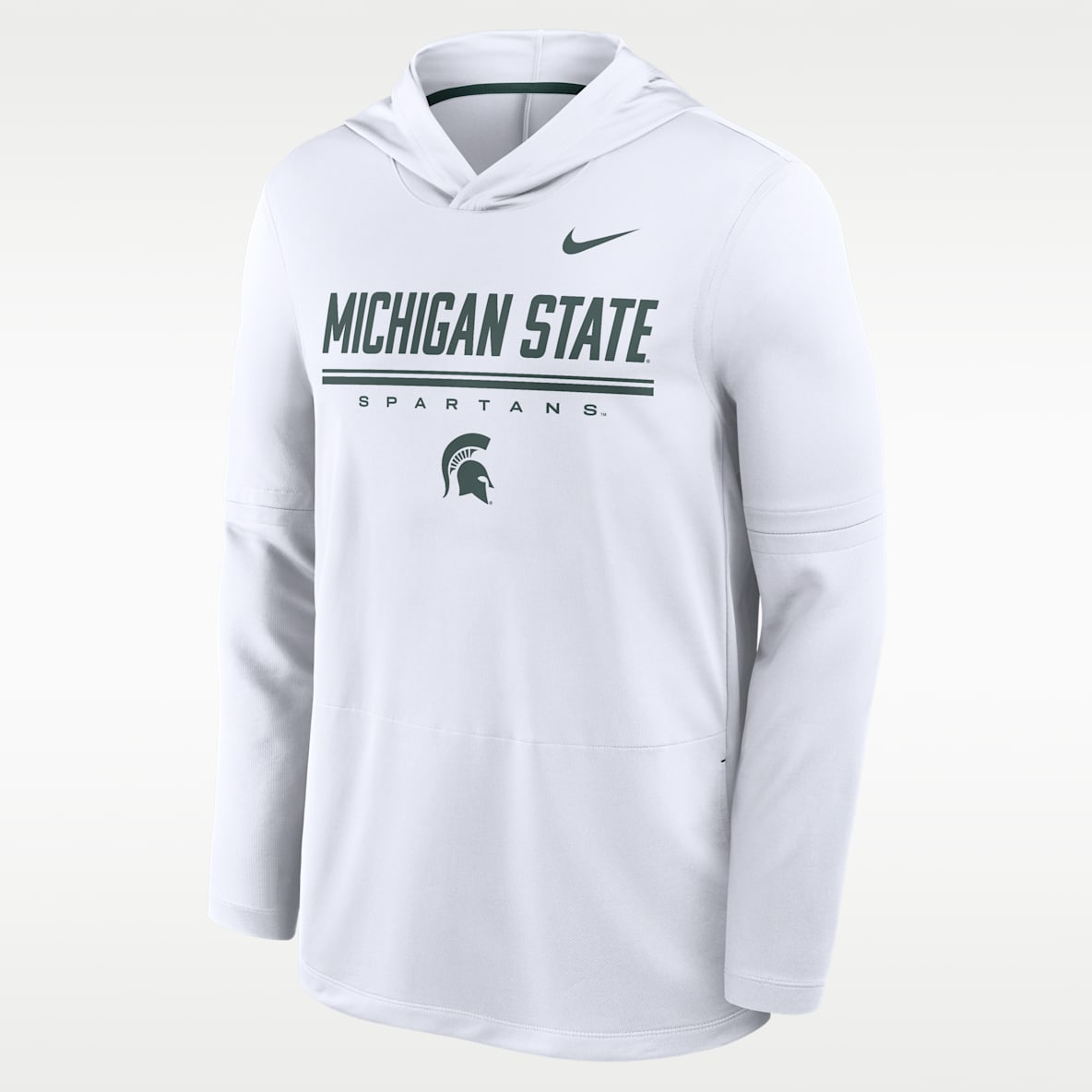 Michigan State Sideline Men's Nike Dri-FIT College Long-Sleeve Hooded Top