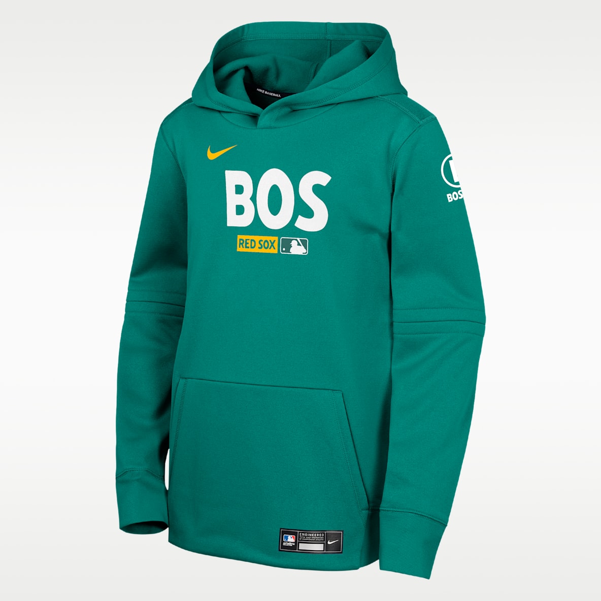Boston Red Sox Authentic Collection City Connect Big Kids' Nike Therma-FIT MLB Pullover Hoodie