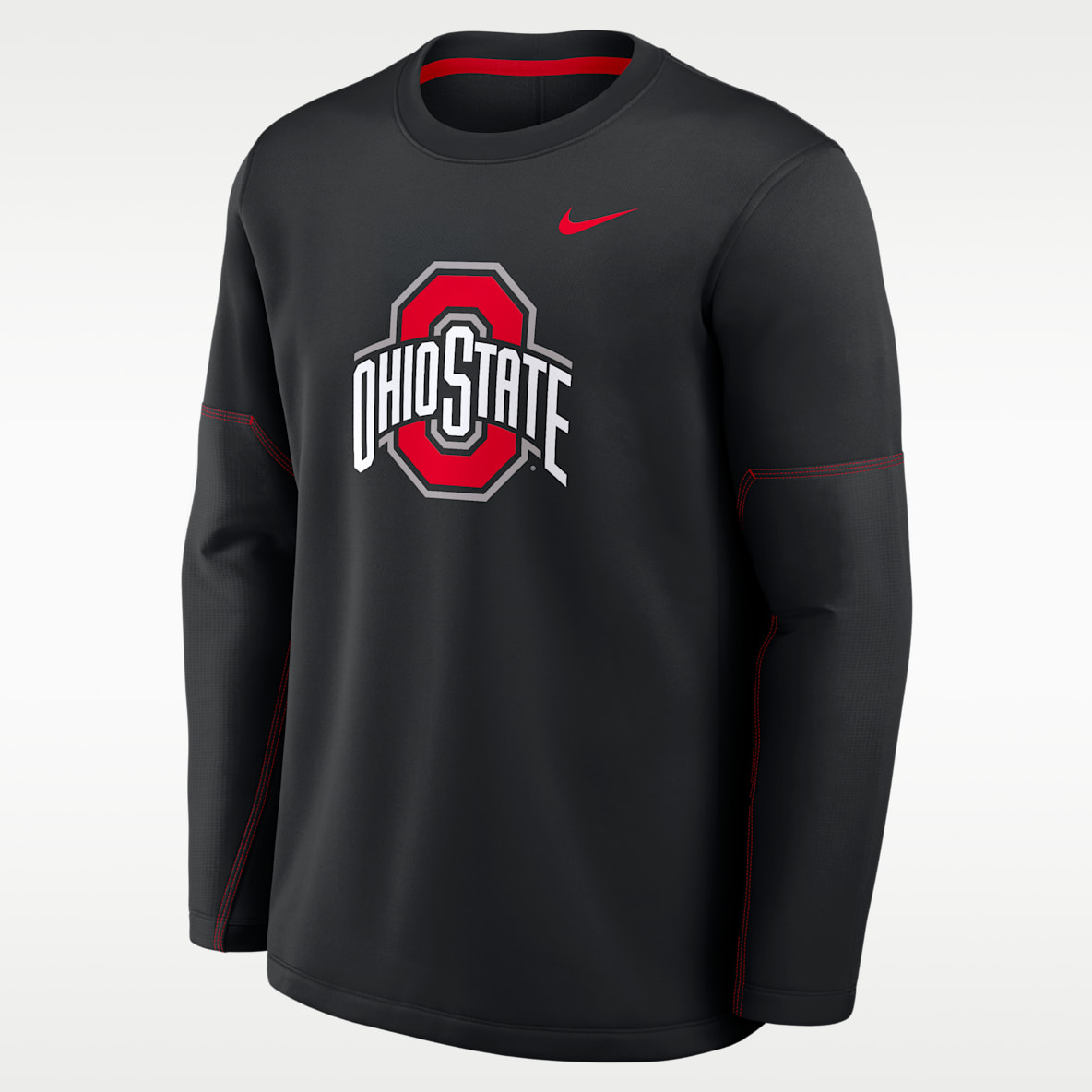 Ohio State Sideline Coaches Men's Nike Therma-FIT College Long-Sleeve T-Shirt